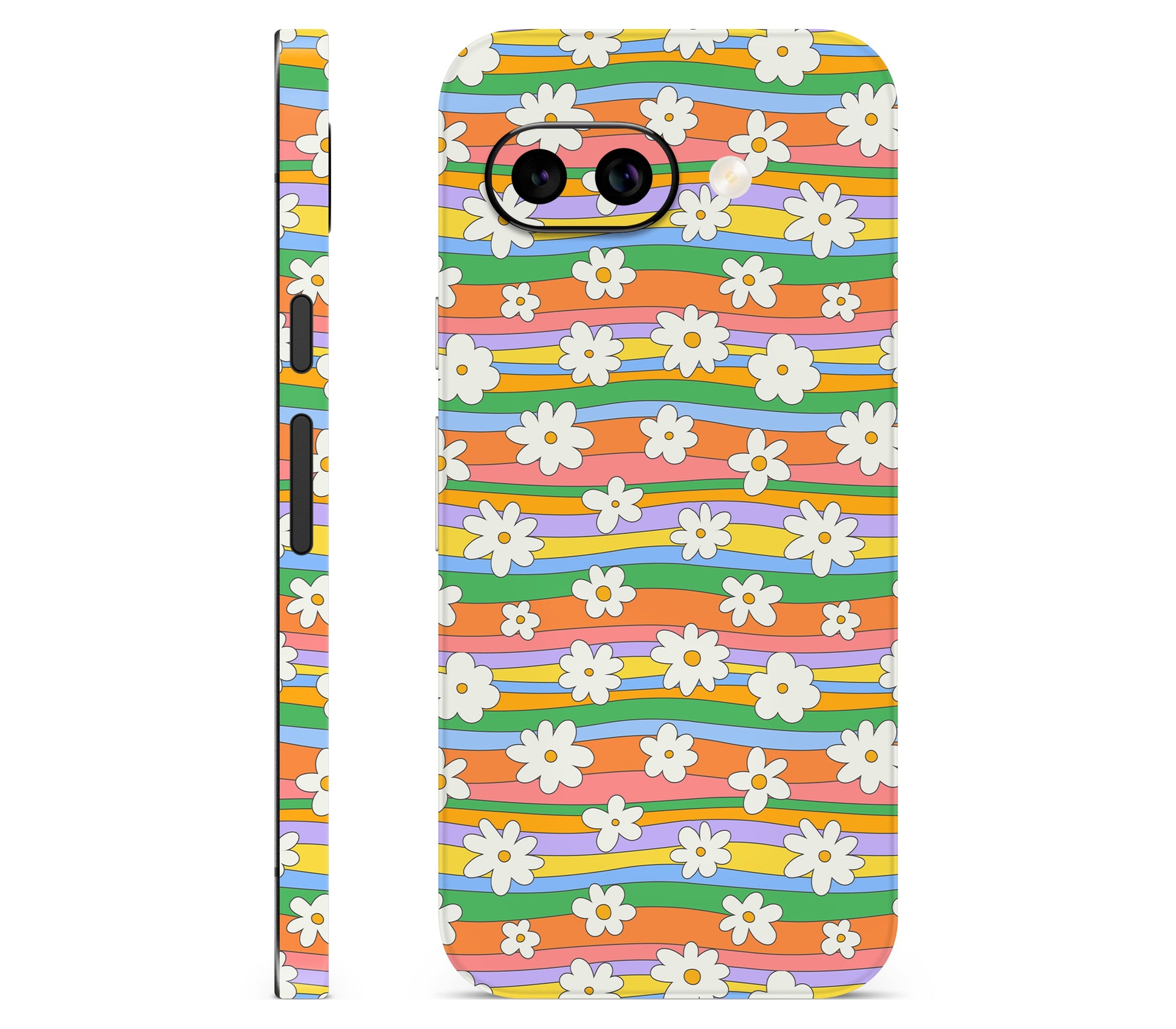 Google Pixel 10A skin, Daisy Drift, full wrap skin