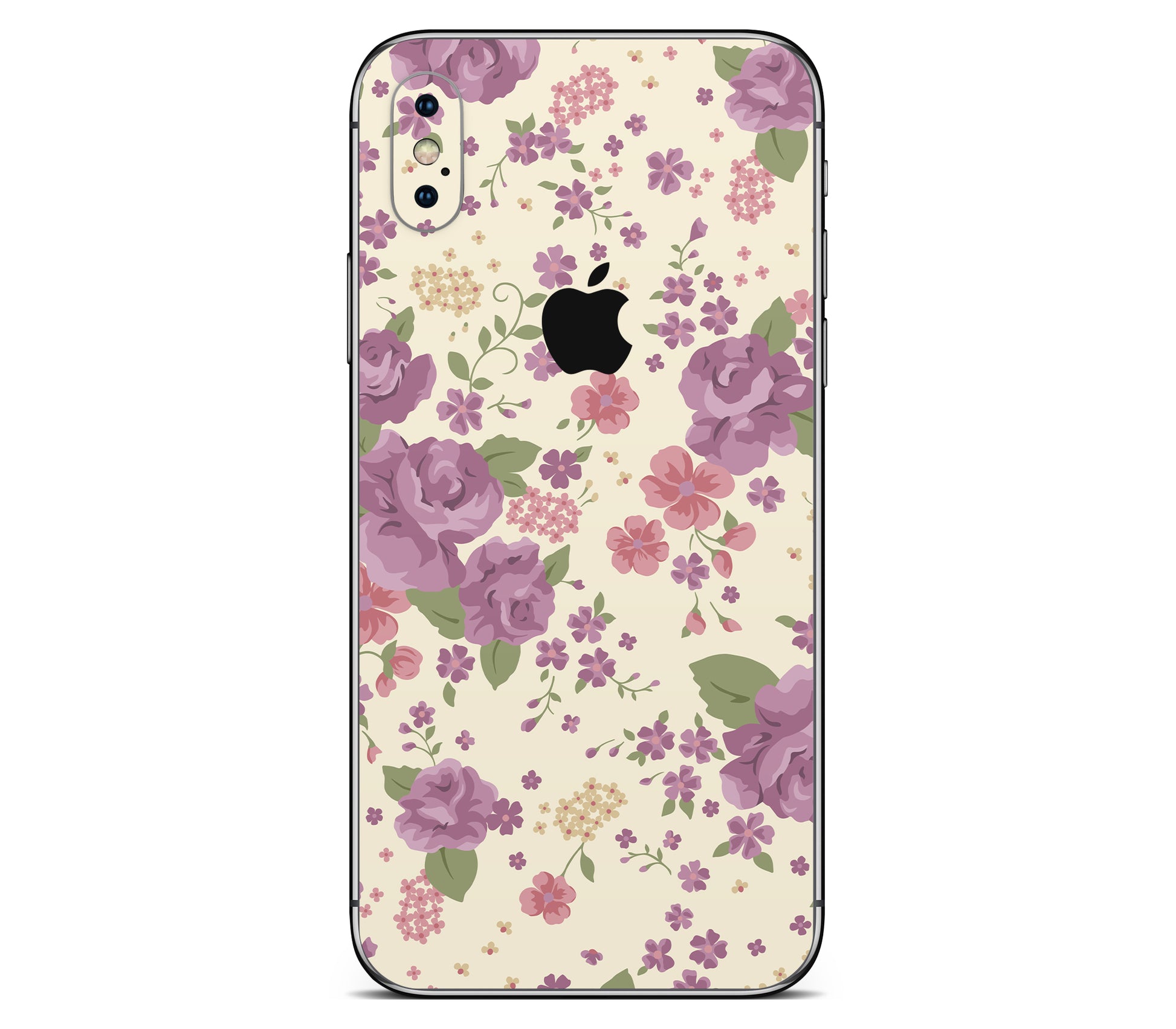 iPhone XS Max skin, Lilac, back skin with logo cutout