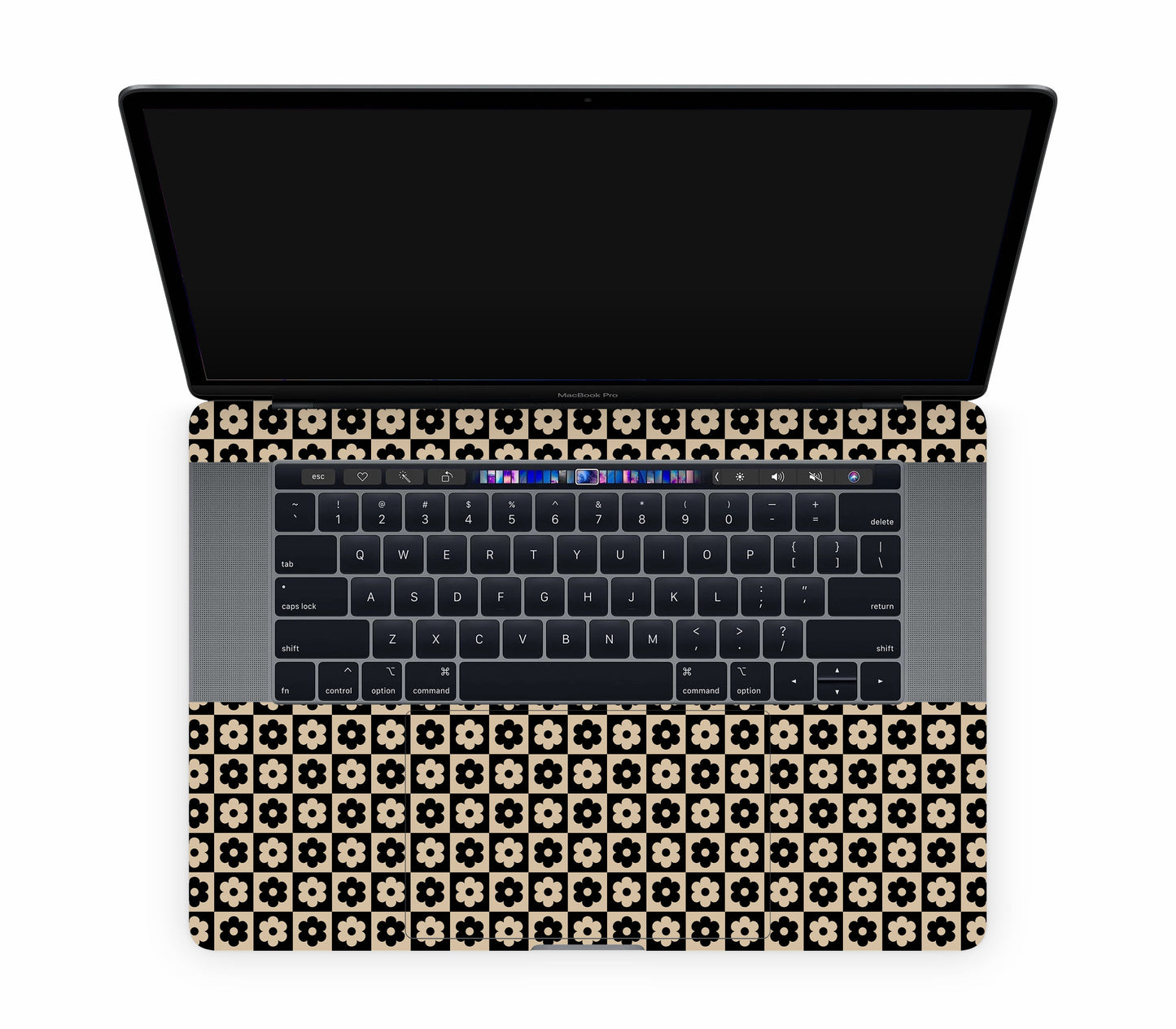 MacBook Pro 15" (2019, Touch Bar) skin, Floral Grid, inside skin