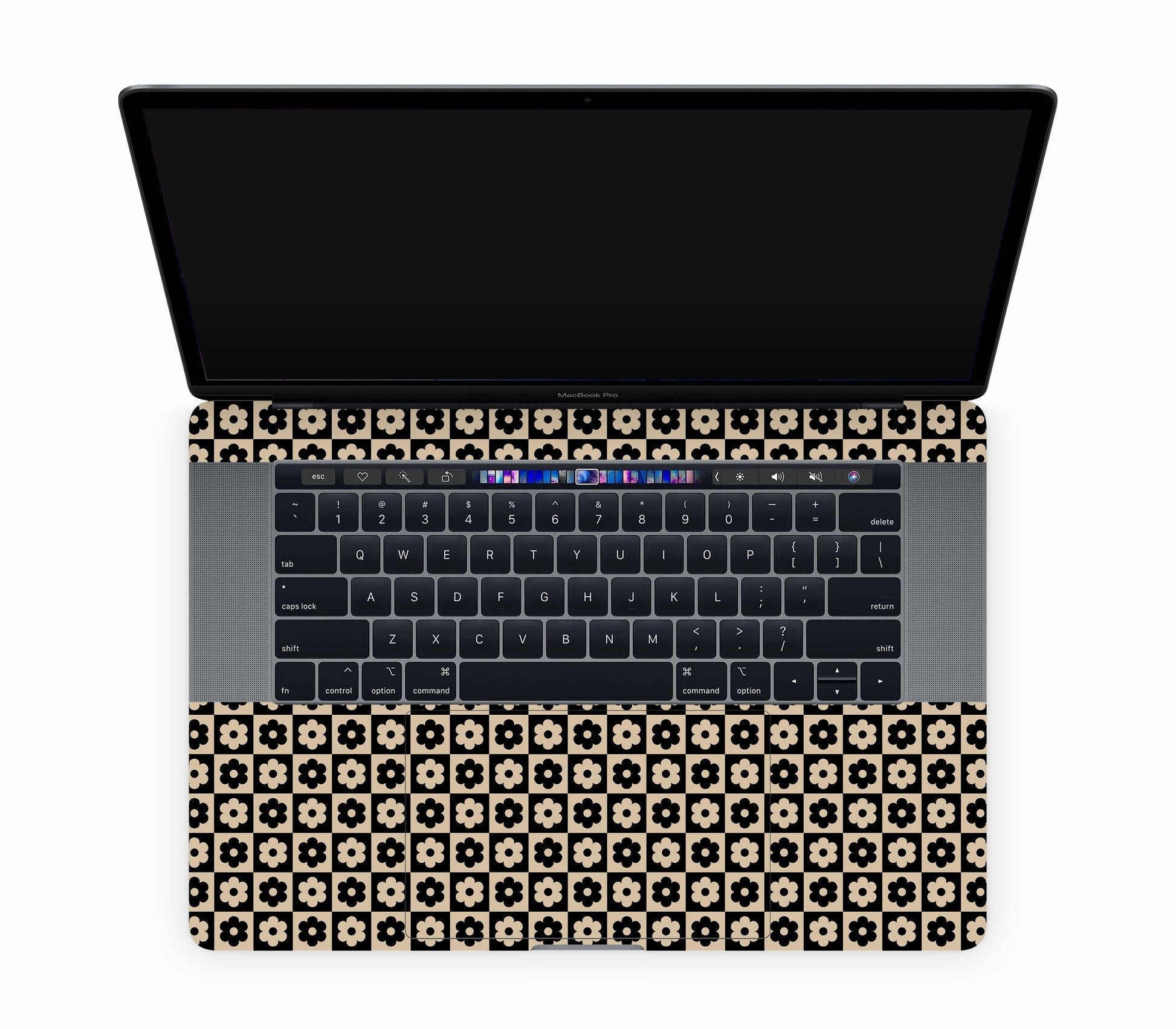 MacBook Pro 15" (2018, Touch Bar) skin, Floral Grid, inside skin