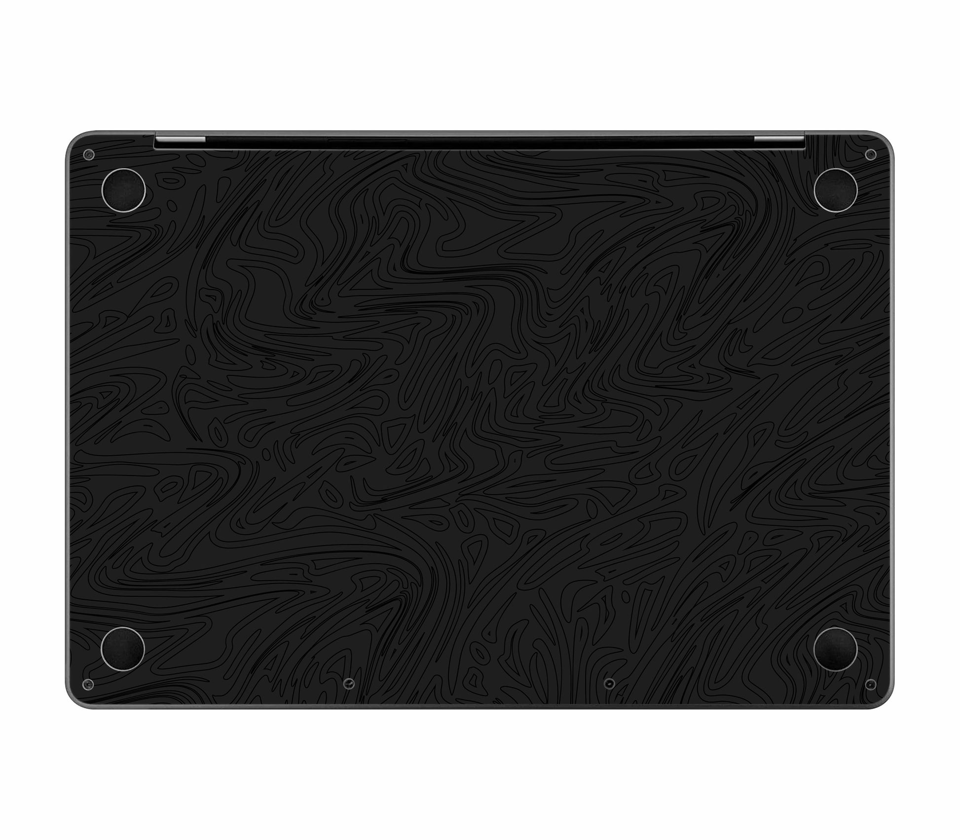 MacBook Pro 13" (2020, M1) skin, Black Ice, bottom skin