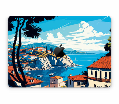MacBook Air 15" (2023, M2) skin, Coastal Clouds, top skin with logo cutout