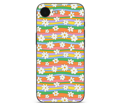 iPhone 17e skin, Daisy Drift, back skin without logo cutout