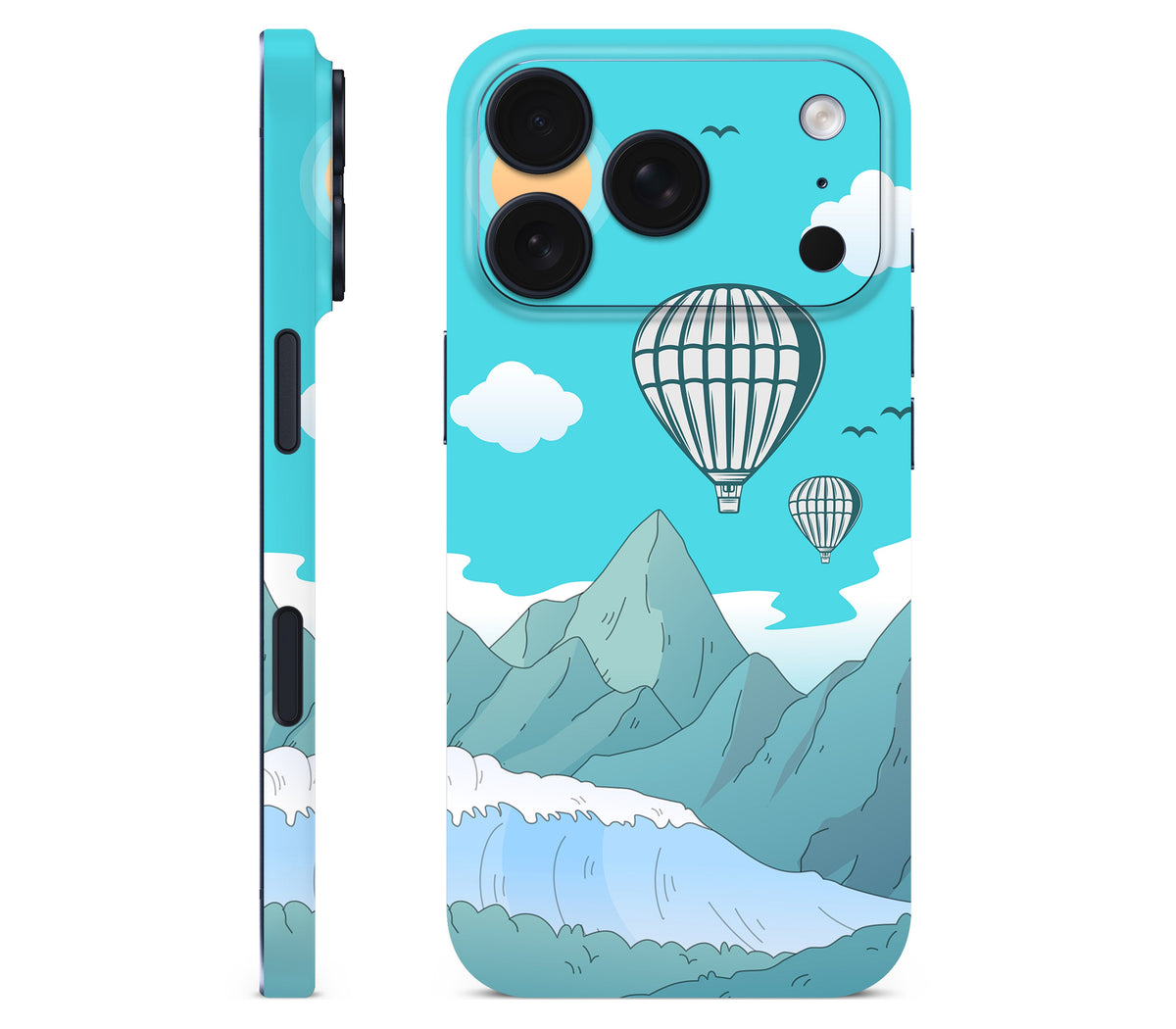 iPhone 18 Pro Max skin, Altitude Error, full wrap without logo cutout
