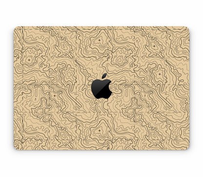 MacBook Air 13" (2025, M4) skin, Lockdown (Sandline), top skin with logo cutout