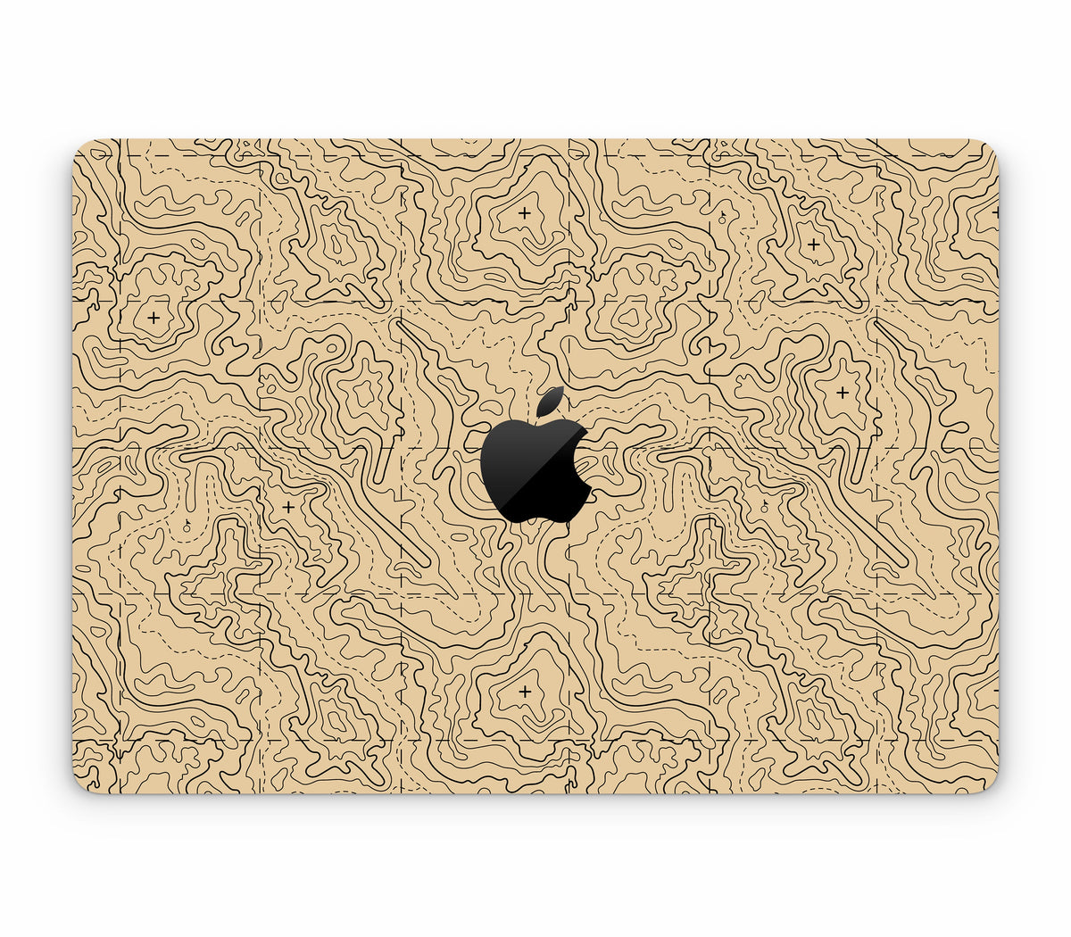 MacBook Air 13" (2025, M4) skin, Lockdown (Sandline), top skin with logo cutout