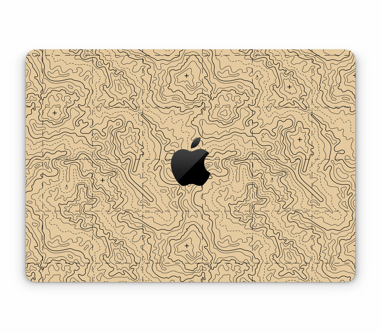 MacBook Air 13" (2025, M4) skin, Lockdown (Sandline), top skin with logo cutout