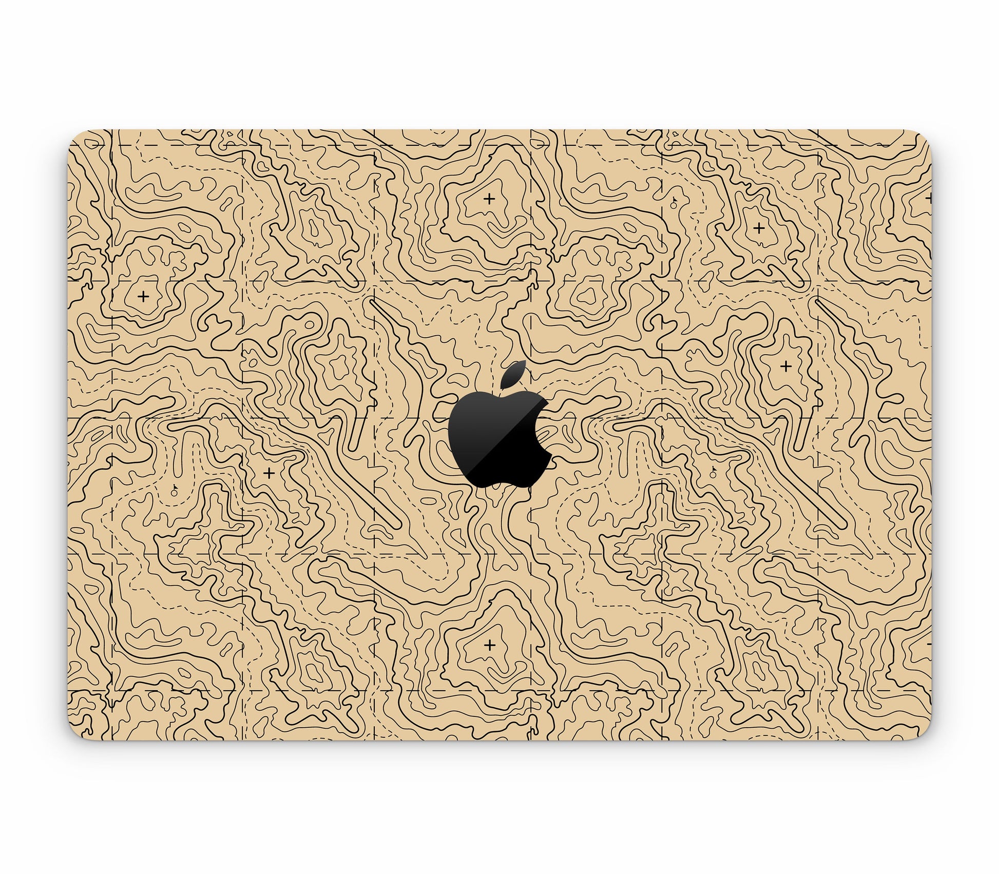 MacBook Pro 14" (2025, M5) skin, Lockdown (Sandline), top skin with logo cutout