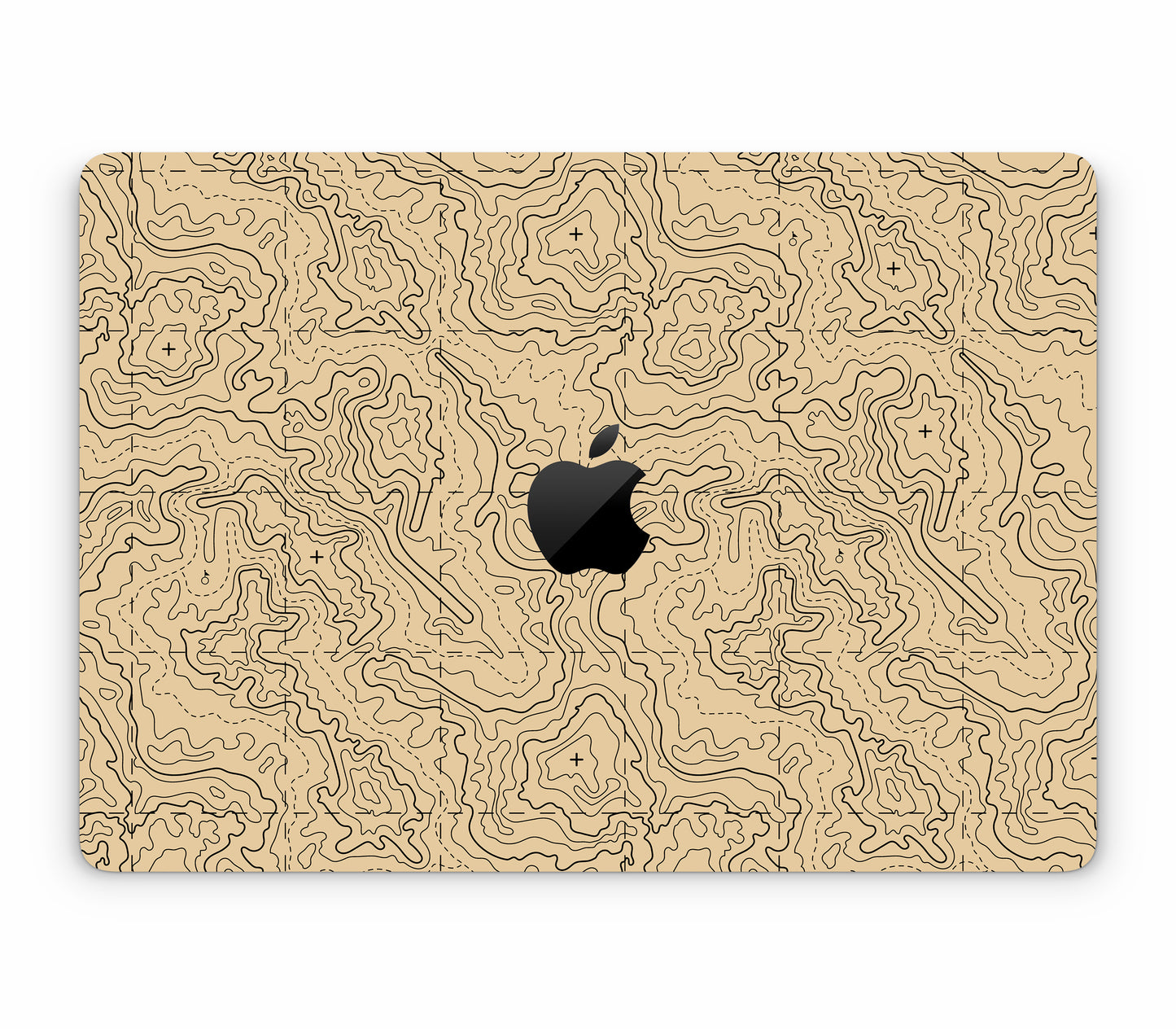 Macbook Air 13" (2012-2017) skin, Lockdown (Sandline), top skin with logo cutout