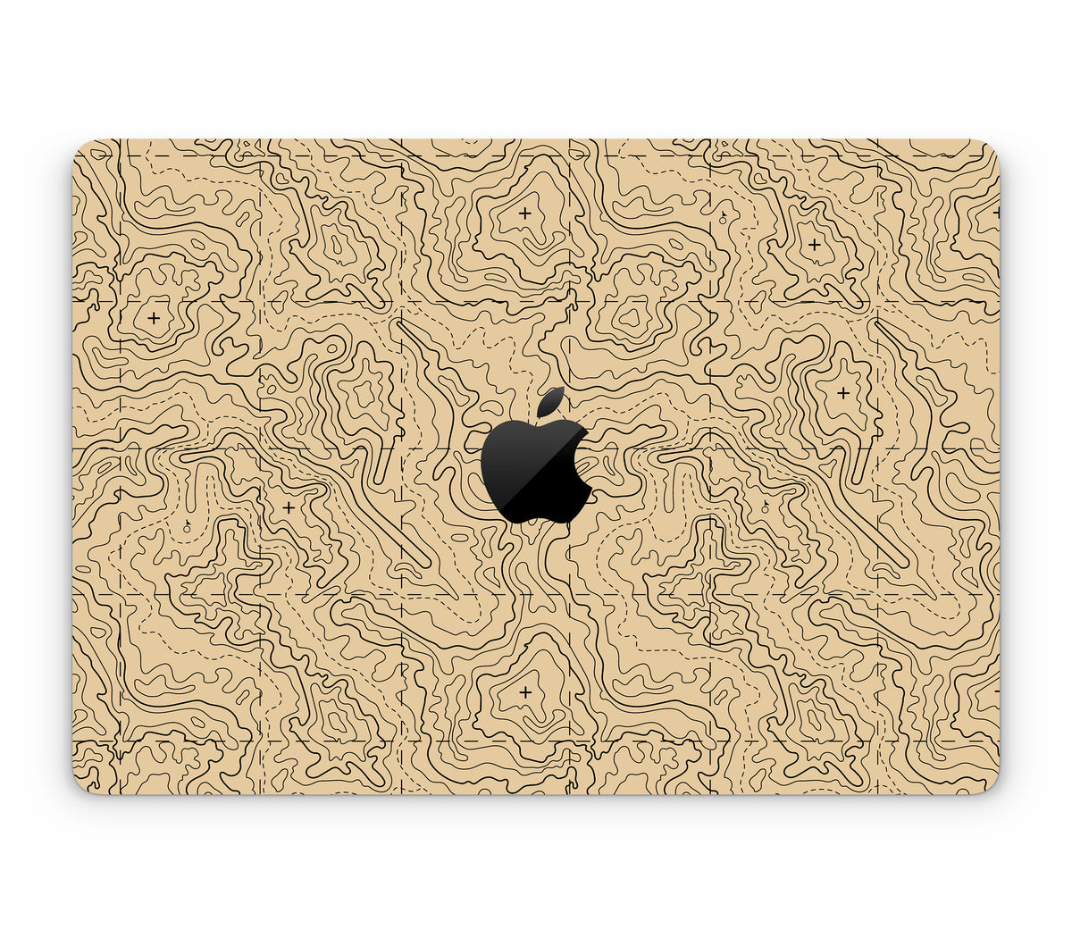Macbook Air 13" (2020, Intel)  skin, Lockdown (Sandline), top skin with logo cutout