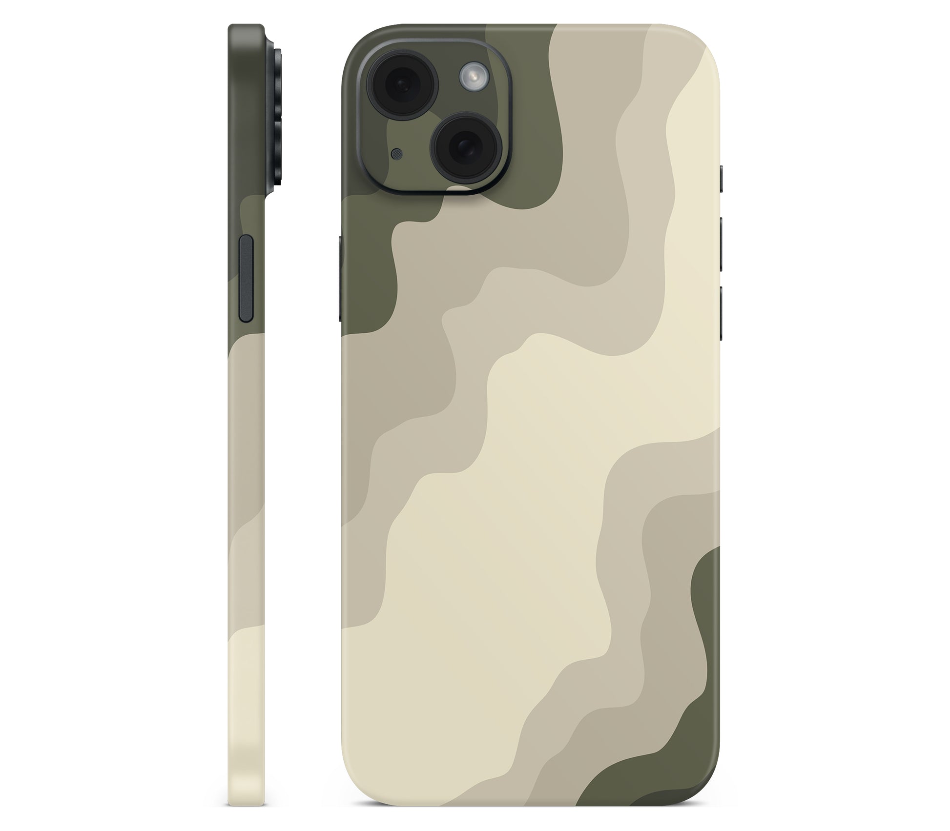 iPhone 15 Plus skin, Drift (Mirage), full wrap without logo cutout