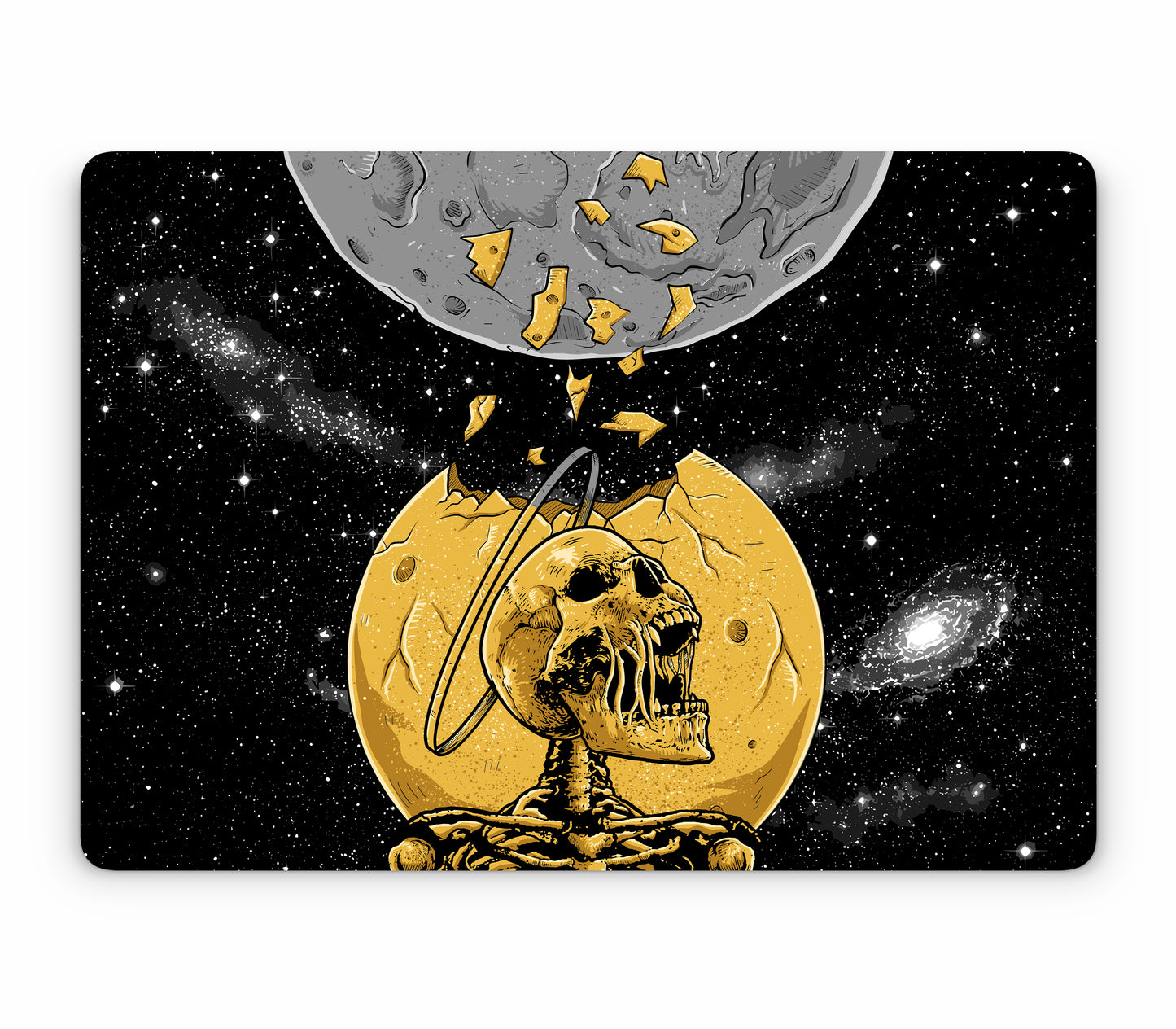 MacBook Pro 14" (2026, M5, M5 Pro, M5 Max) skin, Doomsday, top skin without logo cutout