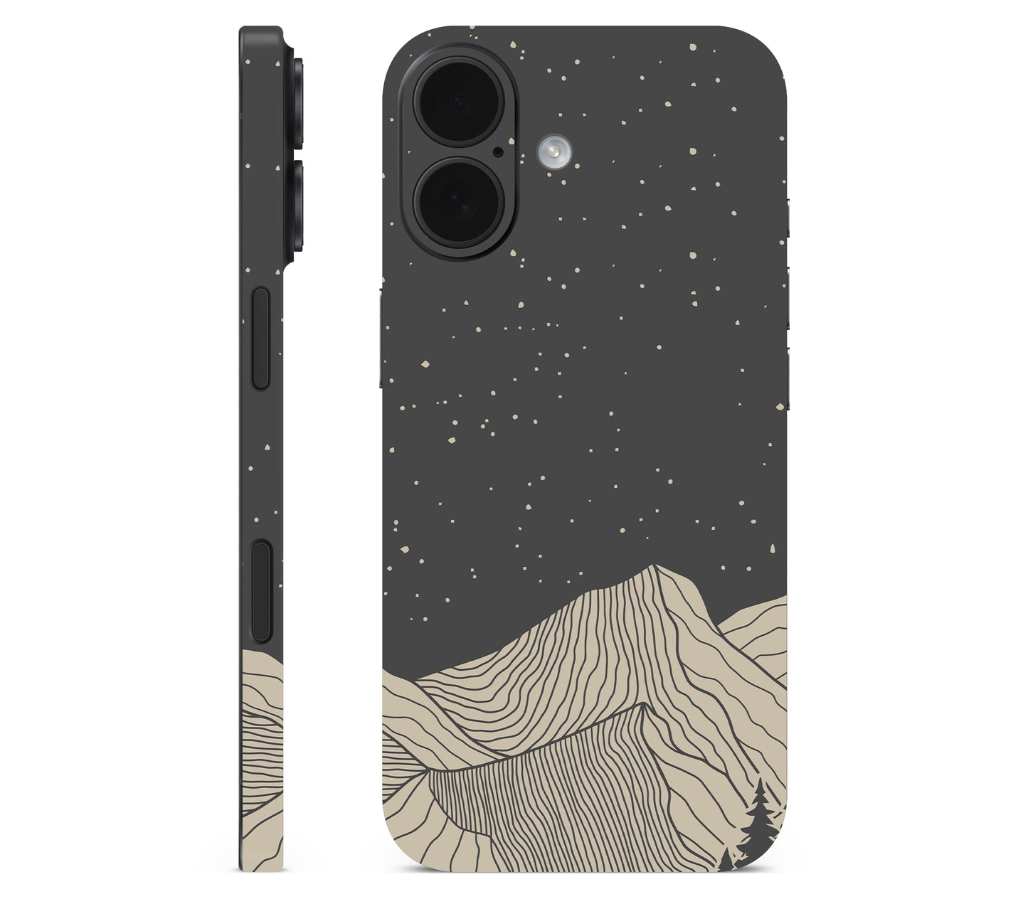 iPhone 17 skin, Nightline, full wrap without logo cutout