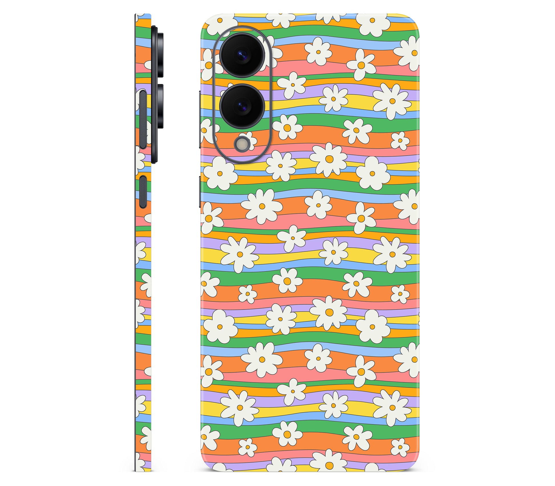 Galaxy S25 Edge skin, Daisy Drift, full wrap skin