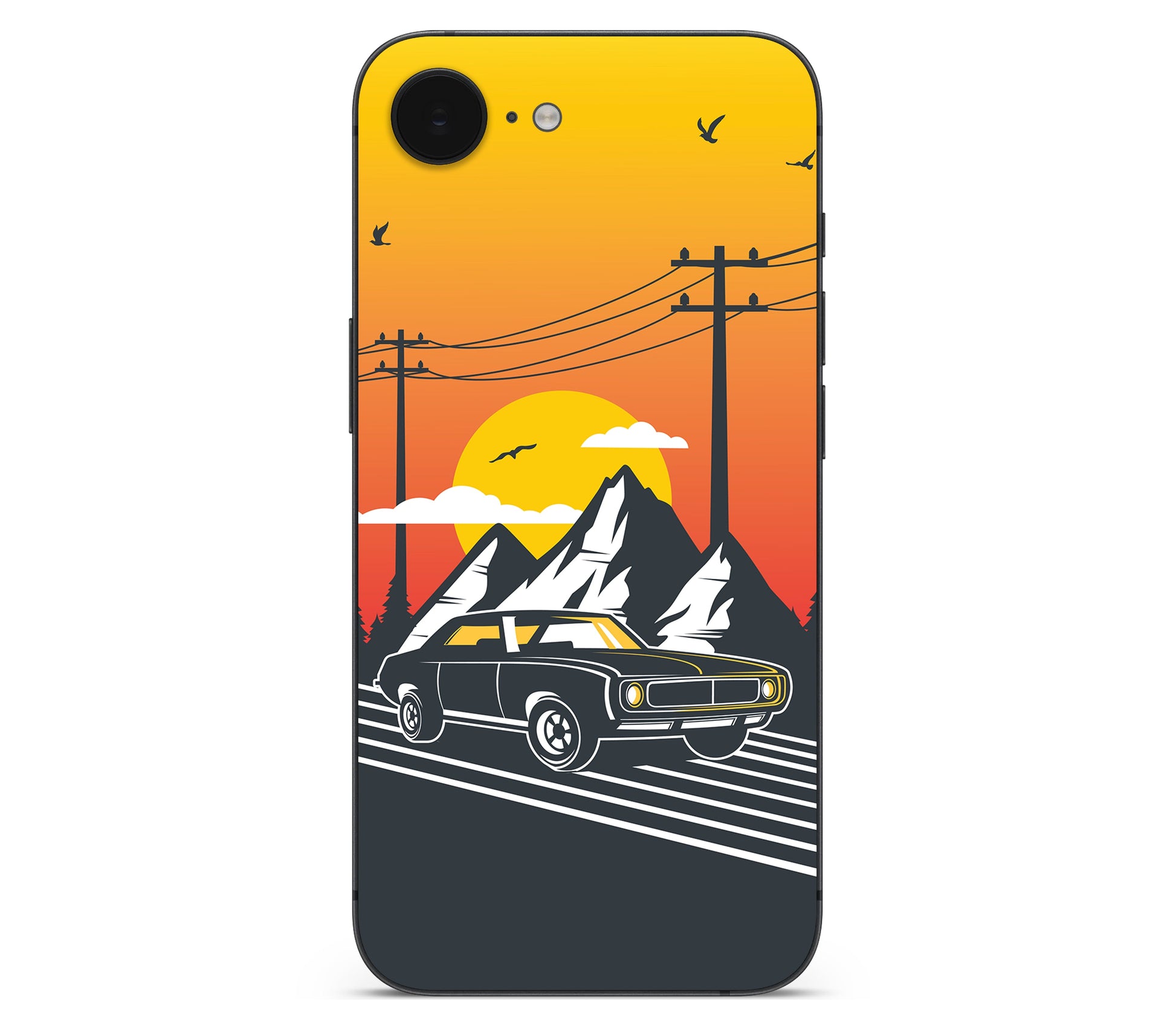 iPhone 17e skin, Last Ride, back skin