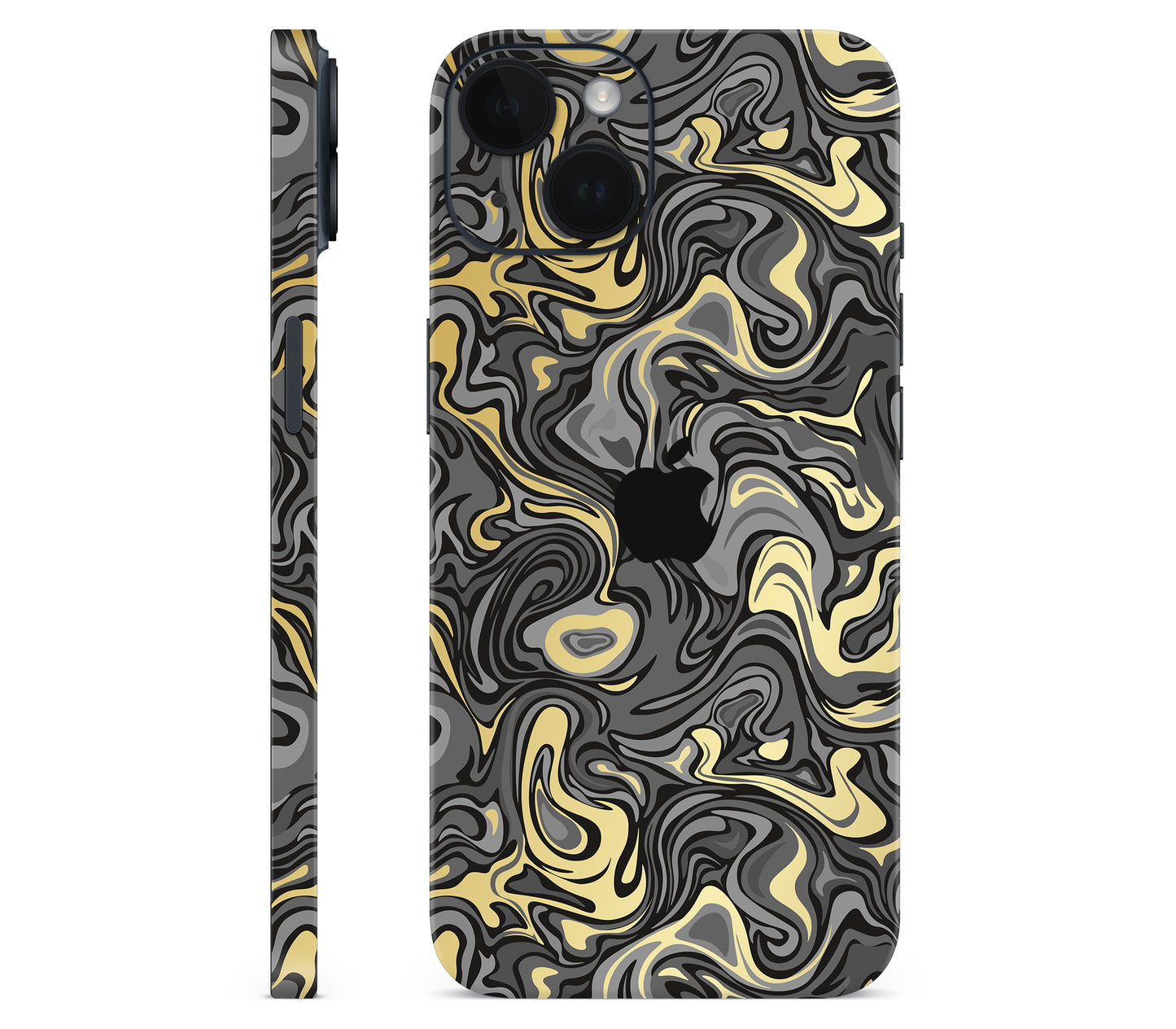 iPhone 14 skin, Damnation, full wrap with logo cutout