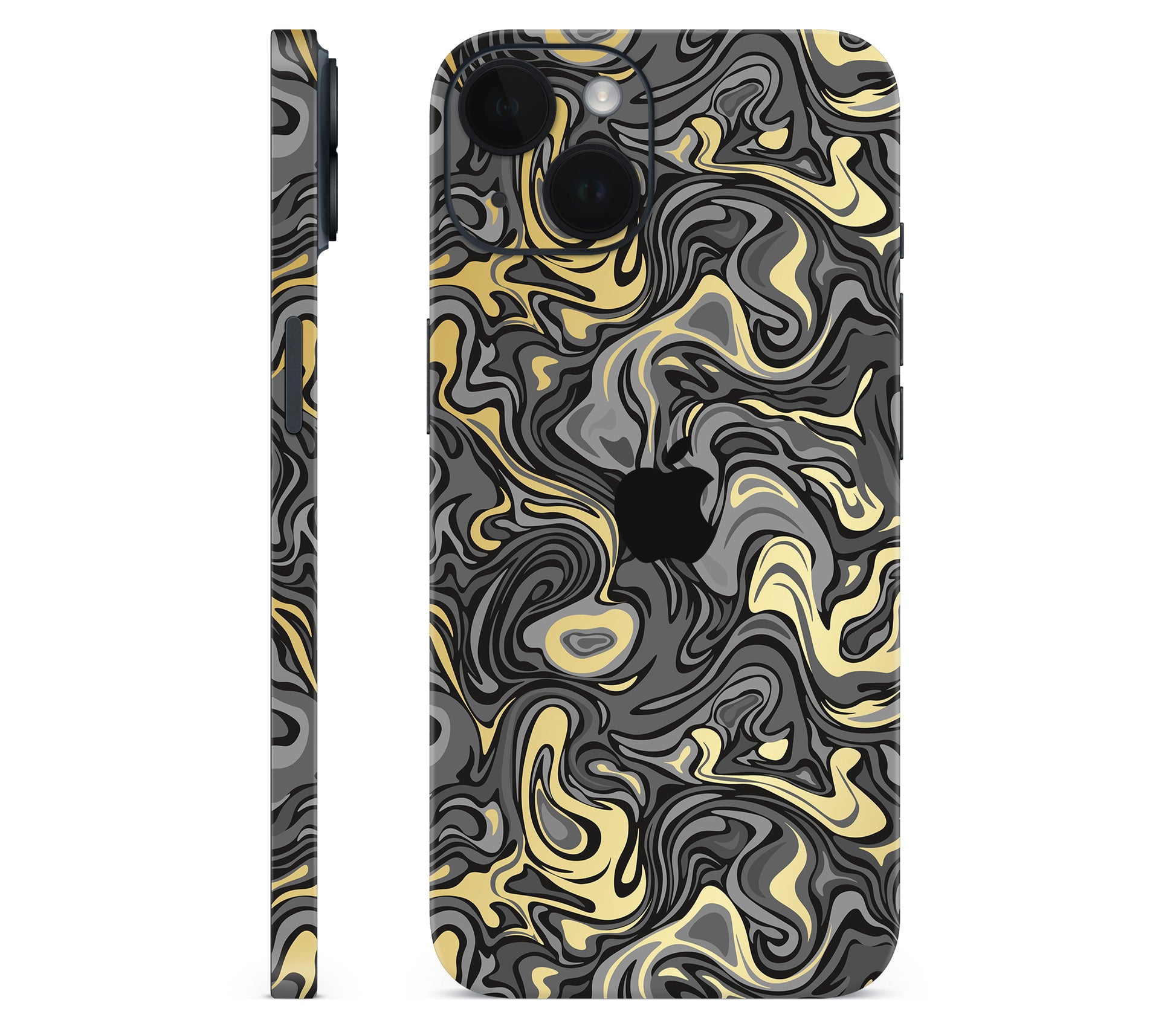 iPhone 14 skin, Damnation, full wrap with logo cutout