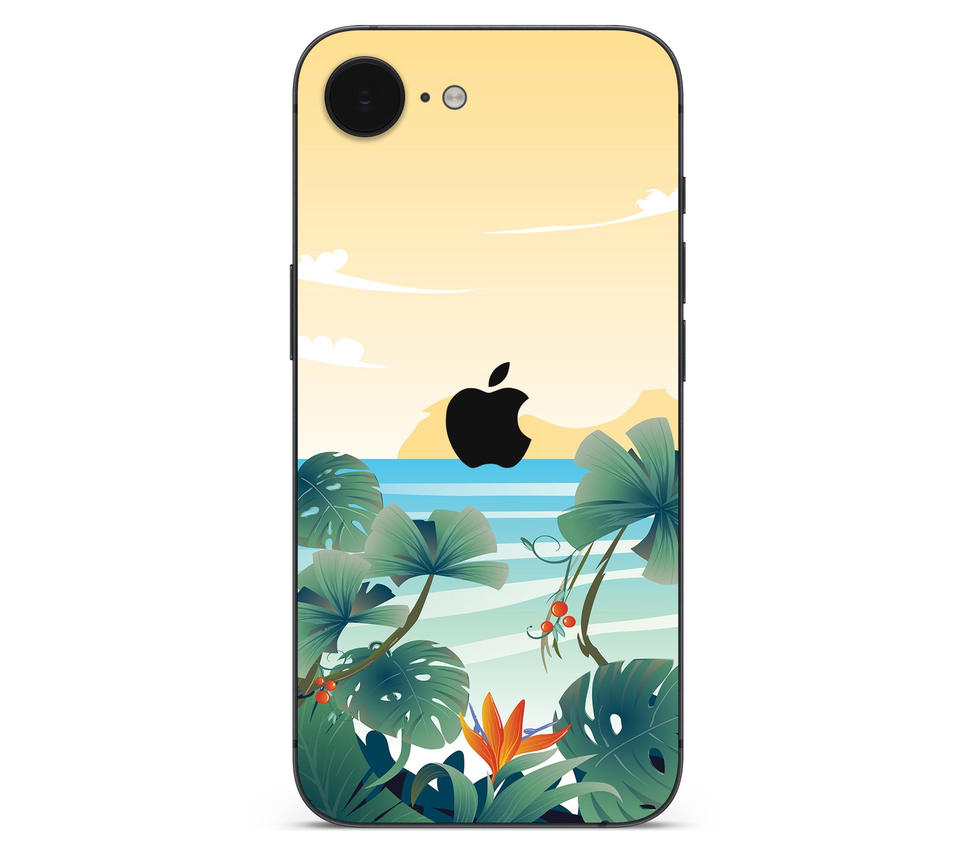 iPhone 17e skin, Sizzle Bay, back skin with logo cutout
