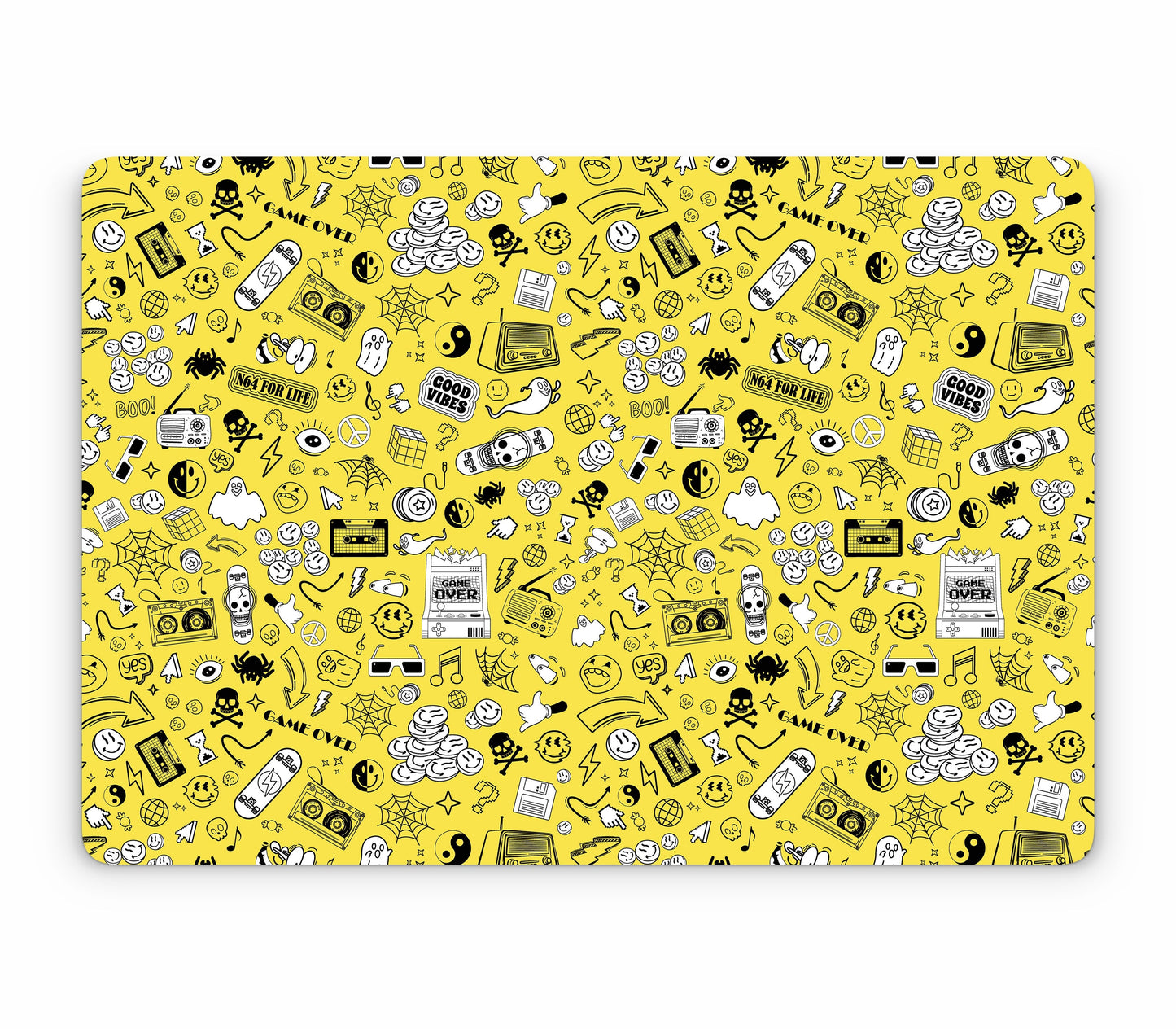 MacBook Air 15" (2025, M4) skin, 90’s Nostalgia, top skin without logo cutout