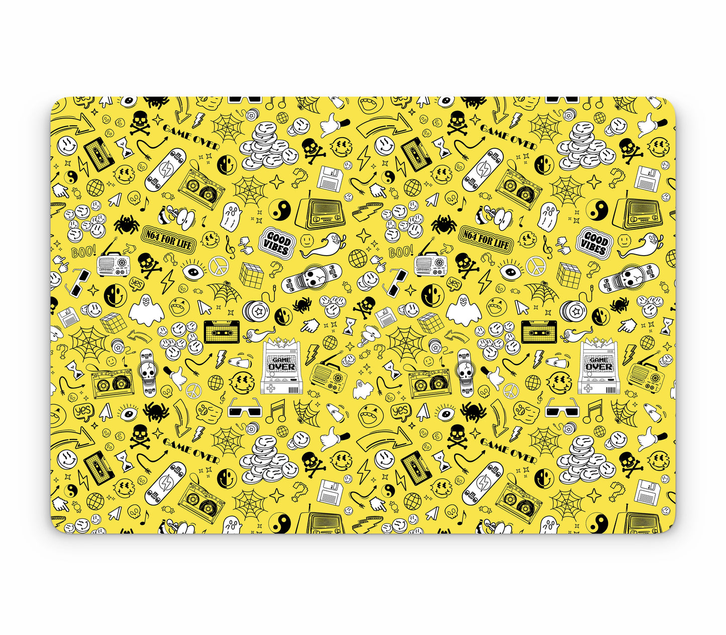 MacBook Pro 15" (2019, Touch Bar) skin, 90’s Nostalgia, top skin without logo cutout