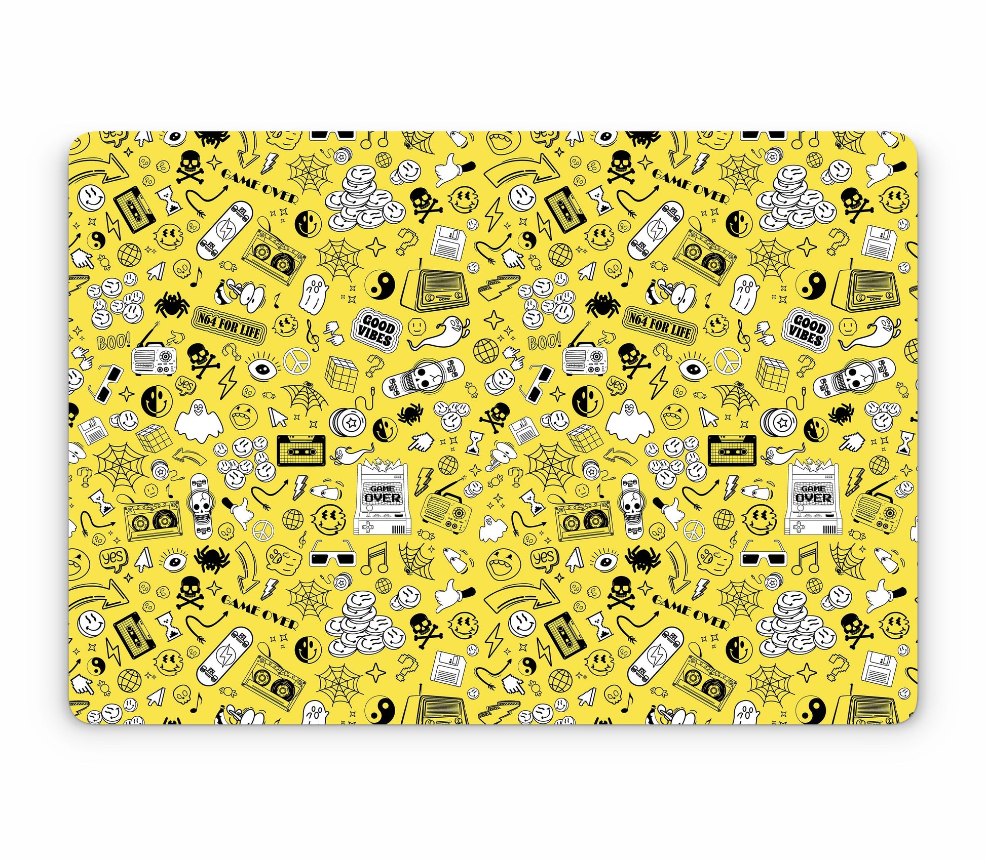 MacBook Pro 16" (2024, M4) skin, 90’s Nostalgia, top skin without logo cutout