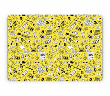 MacBook Pro 16" (2024, M4) skin, 90’s Nostalgia, top skin without logo cutout