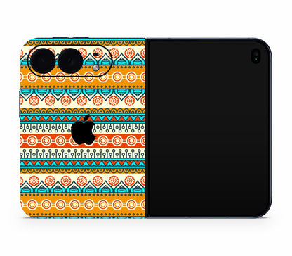 iPhone Duo skin, Rangoli, full wrap with logo cutout