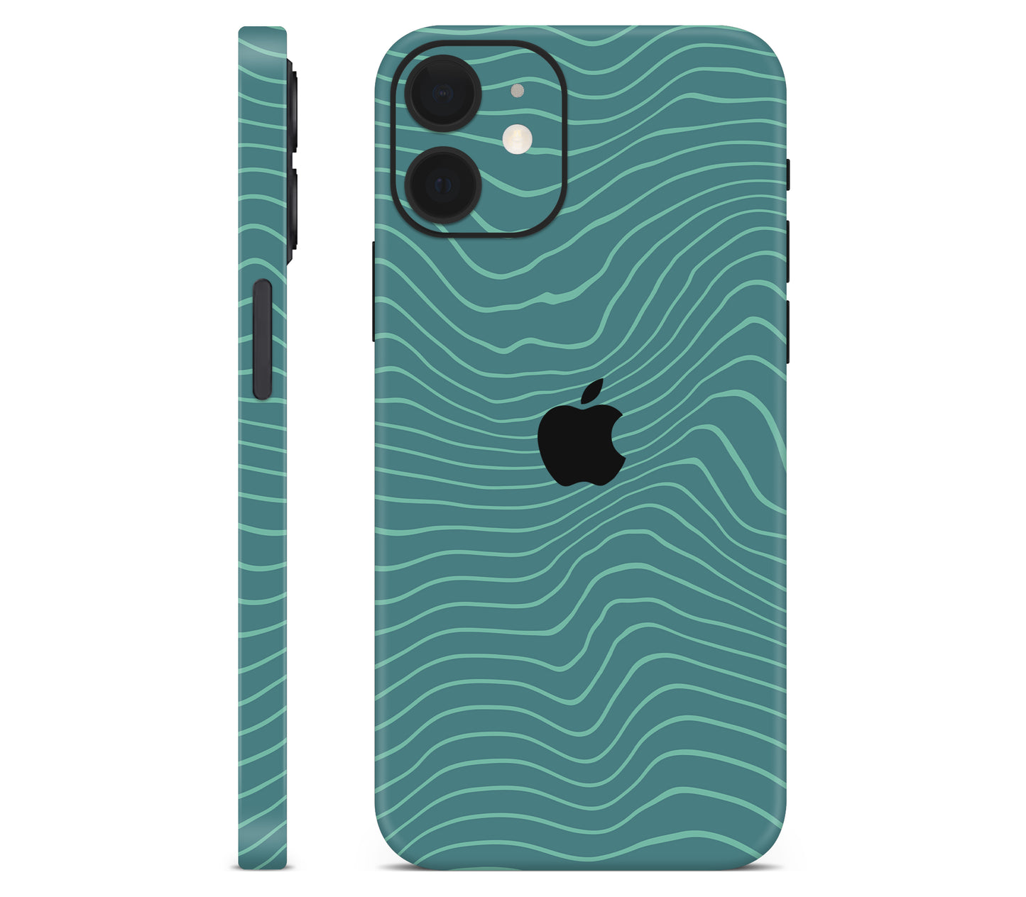 iPhone 12 skin, Tide, full wrap with logo cutout