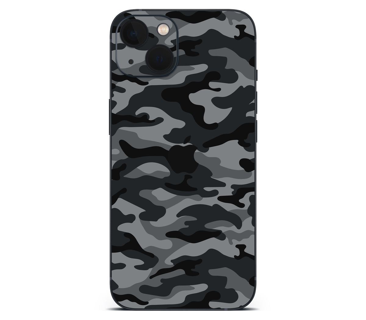 iPhone 13 Mini skin, Urban Camo, back skin with logo cutout