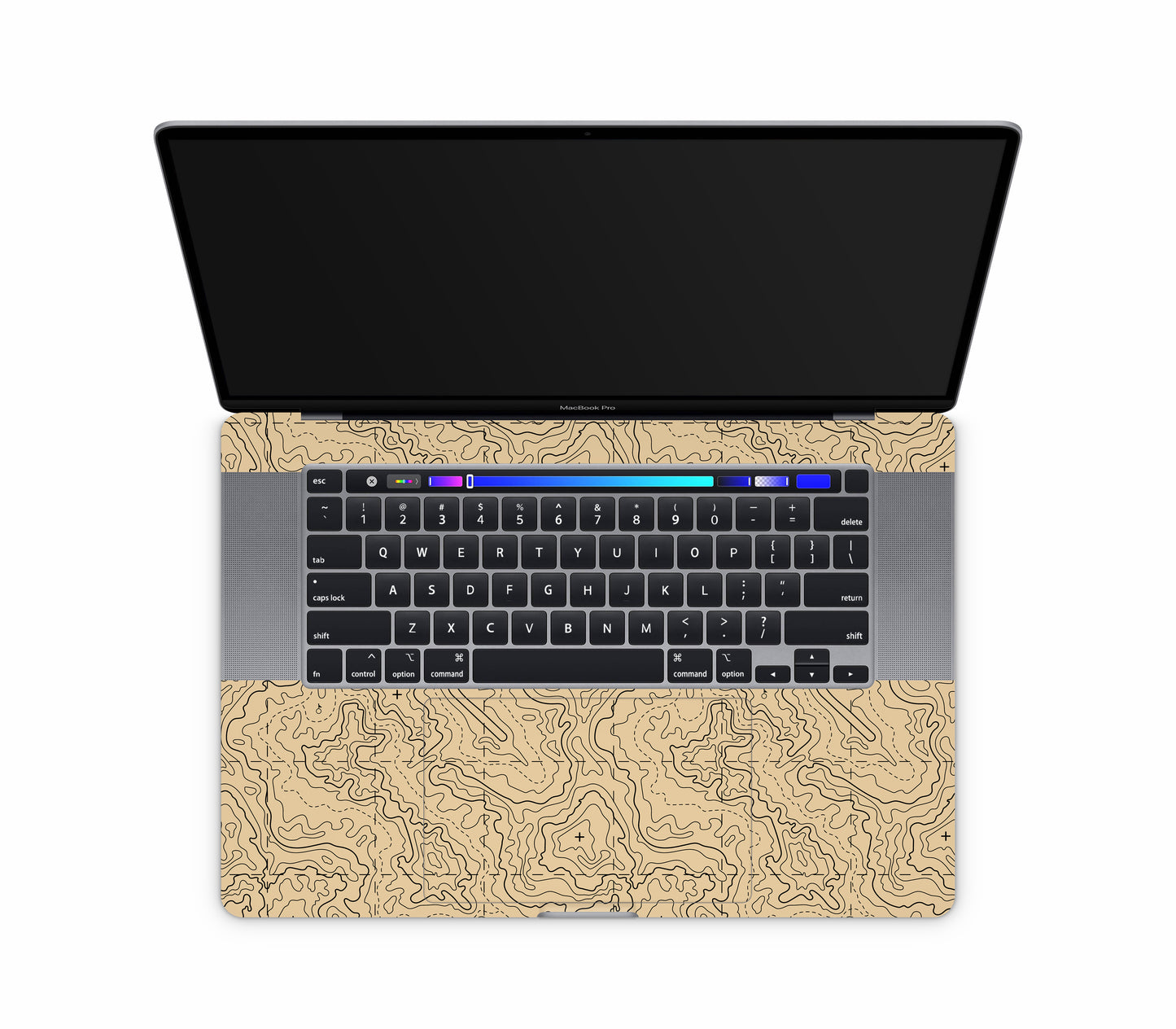 MacBook Pro 16" (2019, Touch Bar) skin, Lockdown (Sandline), inside skin