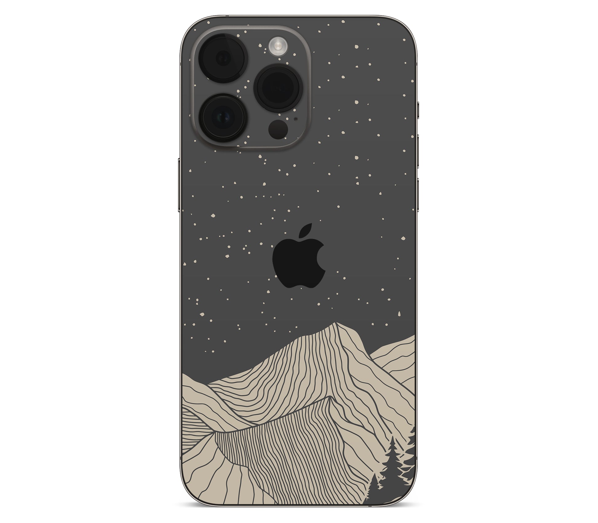 iPhone 14 Pro Max skin, Nightline, back skin with logo cutout