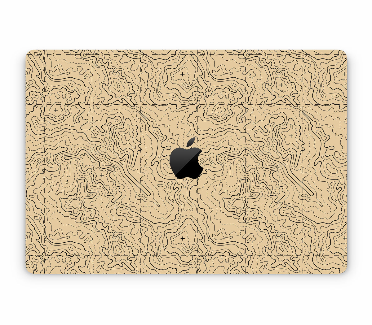 MacBook Air 15" (2025, M4) skin, Lockdown (Sandline), top skin with logo cutout