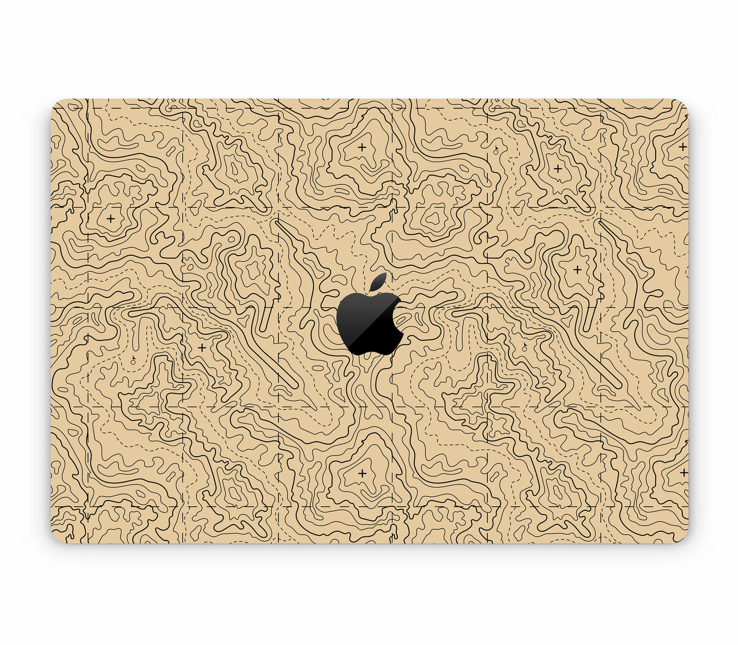 MacBook Air 15" (2025, M4) skin, Lockdown (Sandline), top skin with logo cutout
