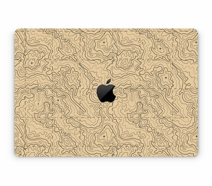 MacBook Air 15" (2025, M4) skin, Lockdown (Sandline), top skin with logo cutout