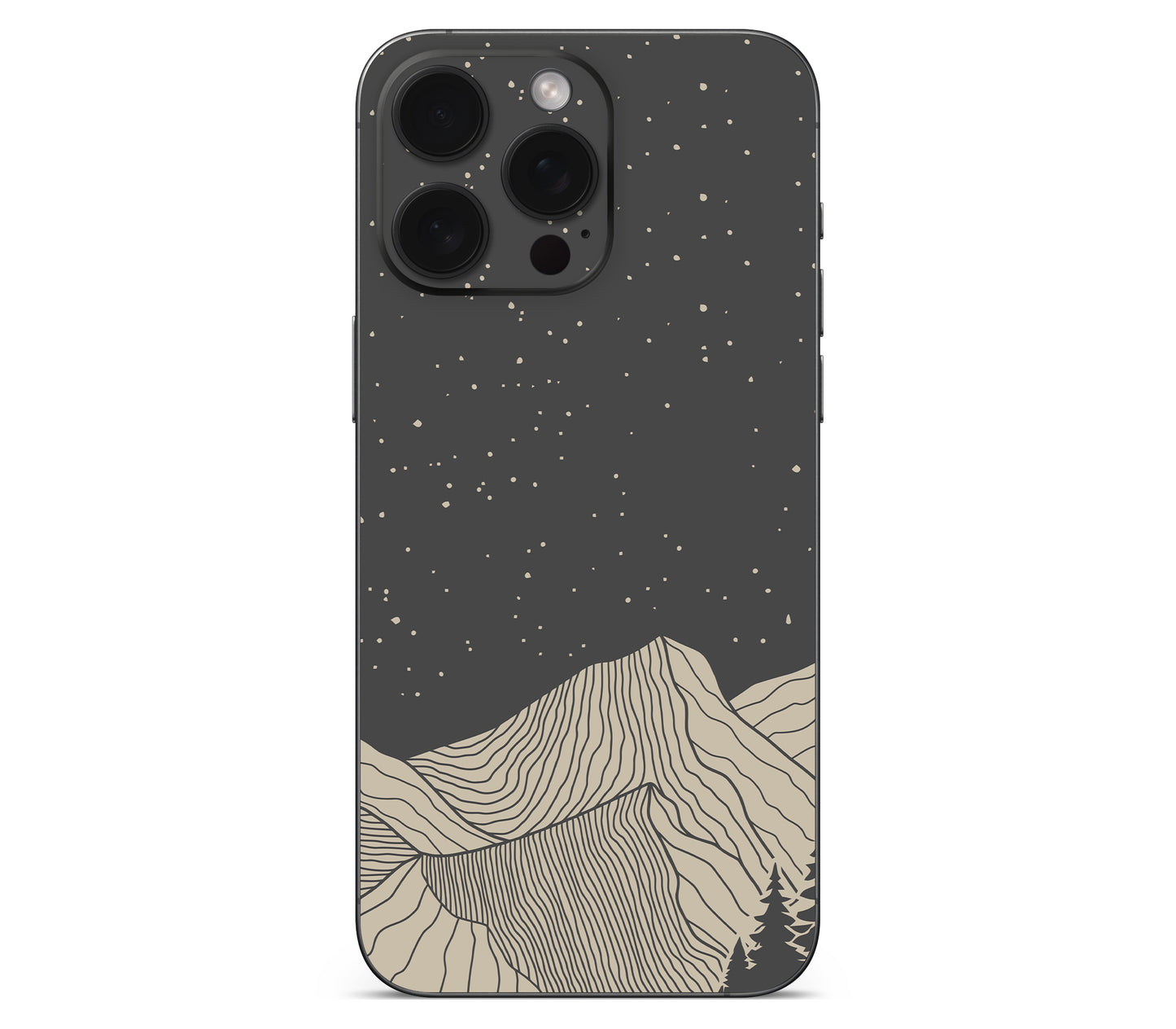 iPhone 15 Pro Max skin, Nightline, back skin without logo cutout
