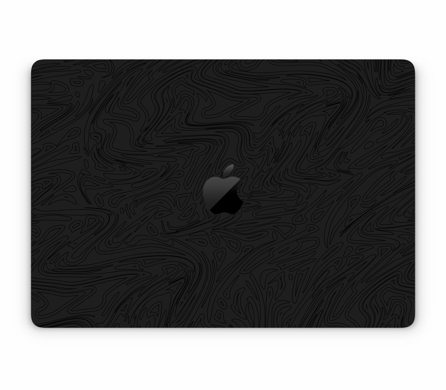 MacBook Pro 16" (2021, M1) skin, Black Ice, top skin with logo cutout