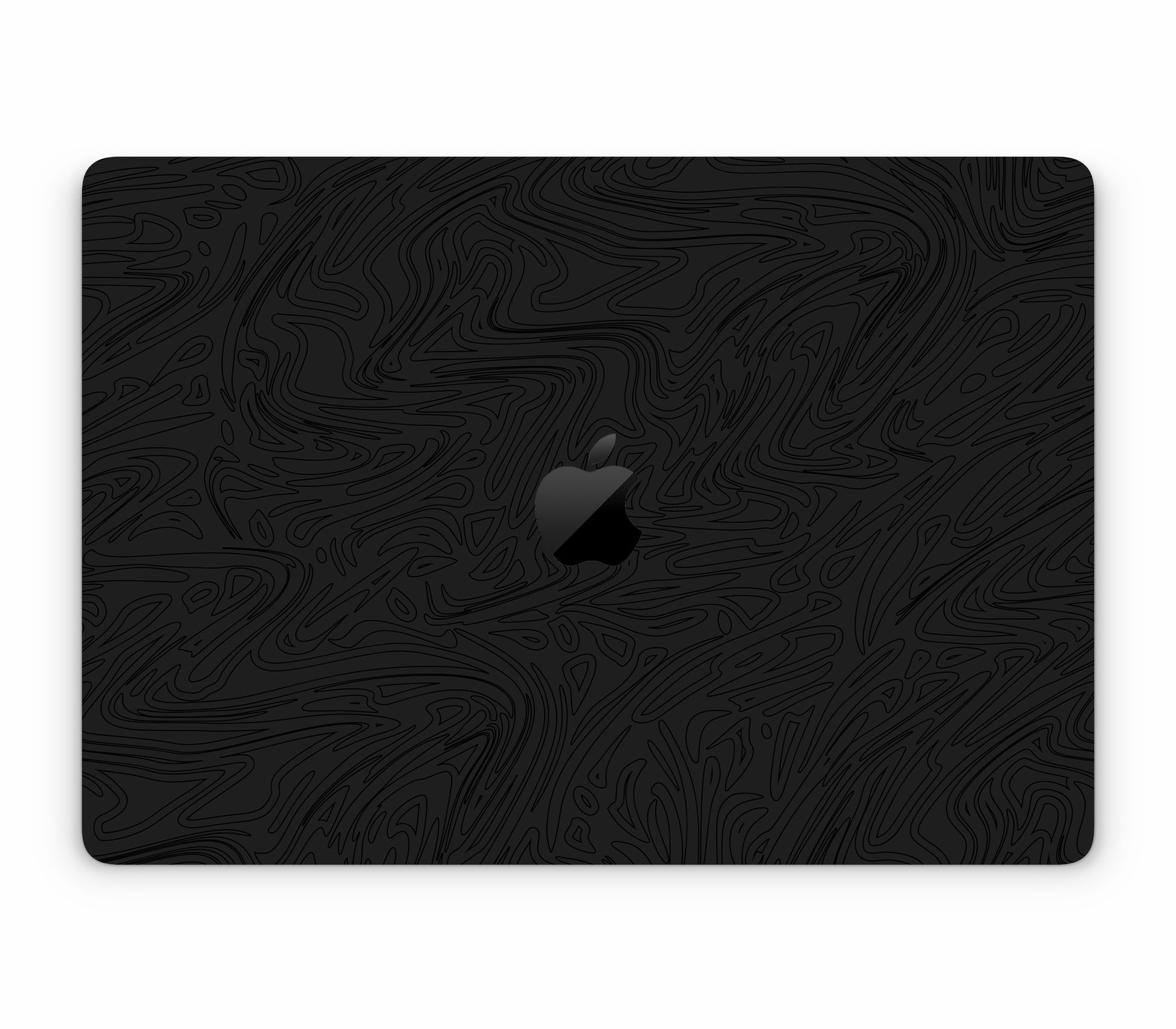 MacBook Pro 16" (2020, Touch Bar) skin, Black Ice, top skin with logo cutout
