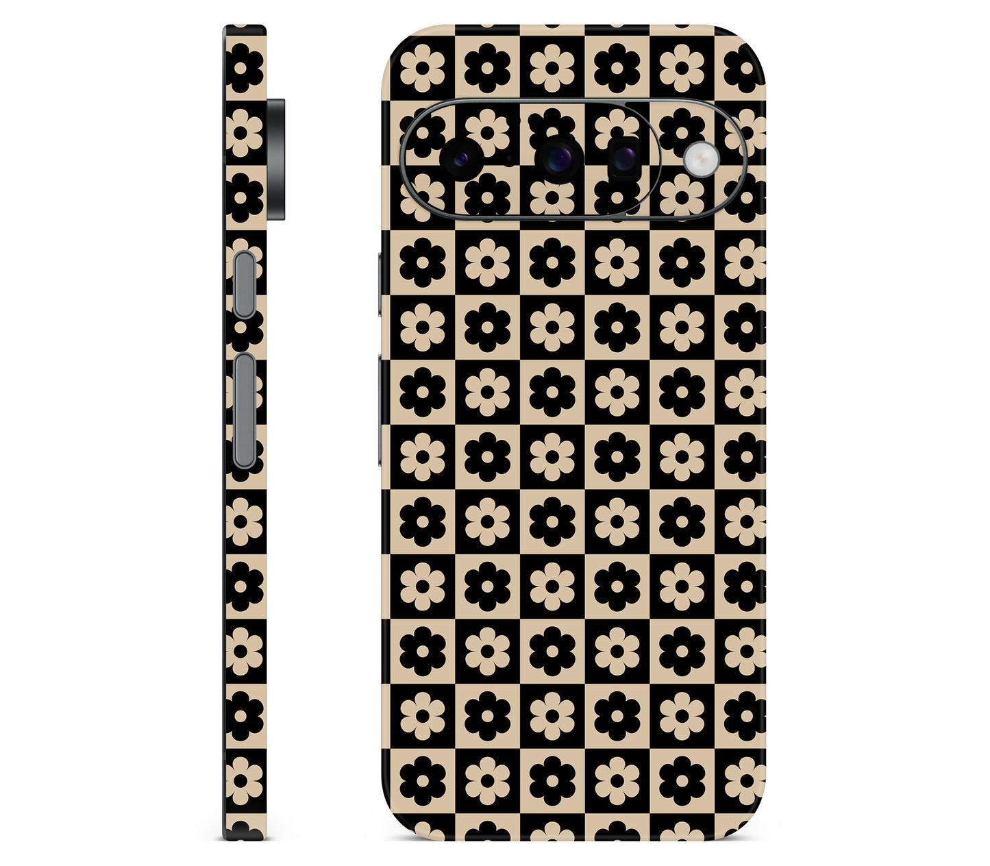 Google Pixel 11 skin, Floral Grid, full wrap skin