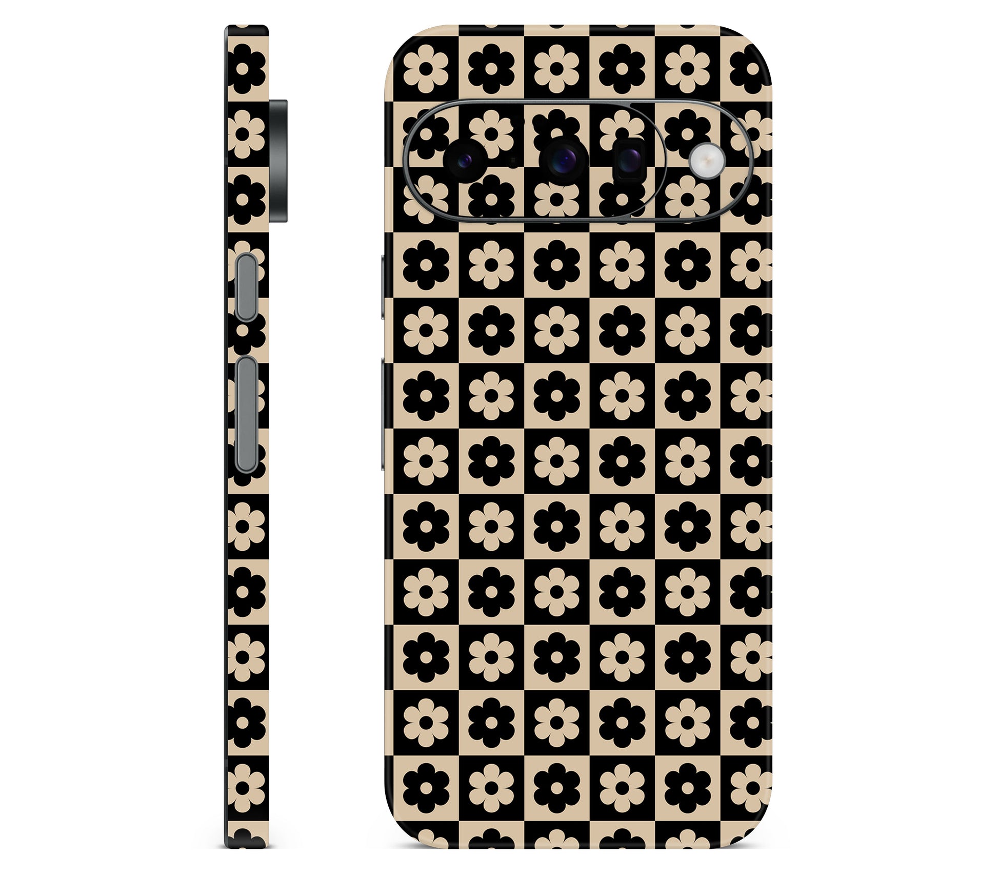 Google Pixel 11 skin, Floral Grid, full wrap skin