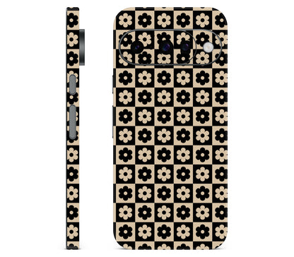 Google Pixel 11 skin, Floral Grid, full wrap skin