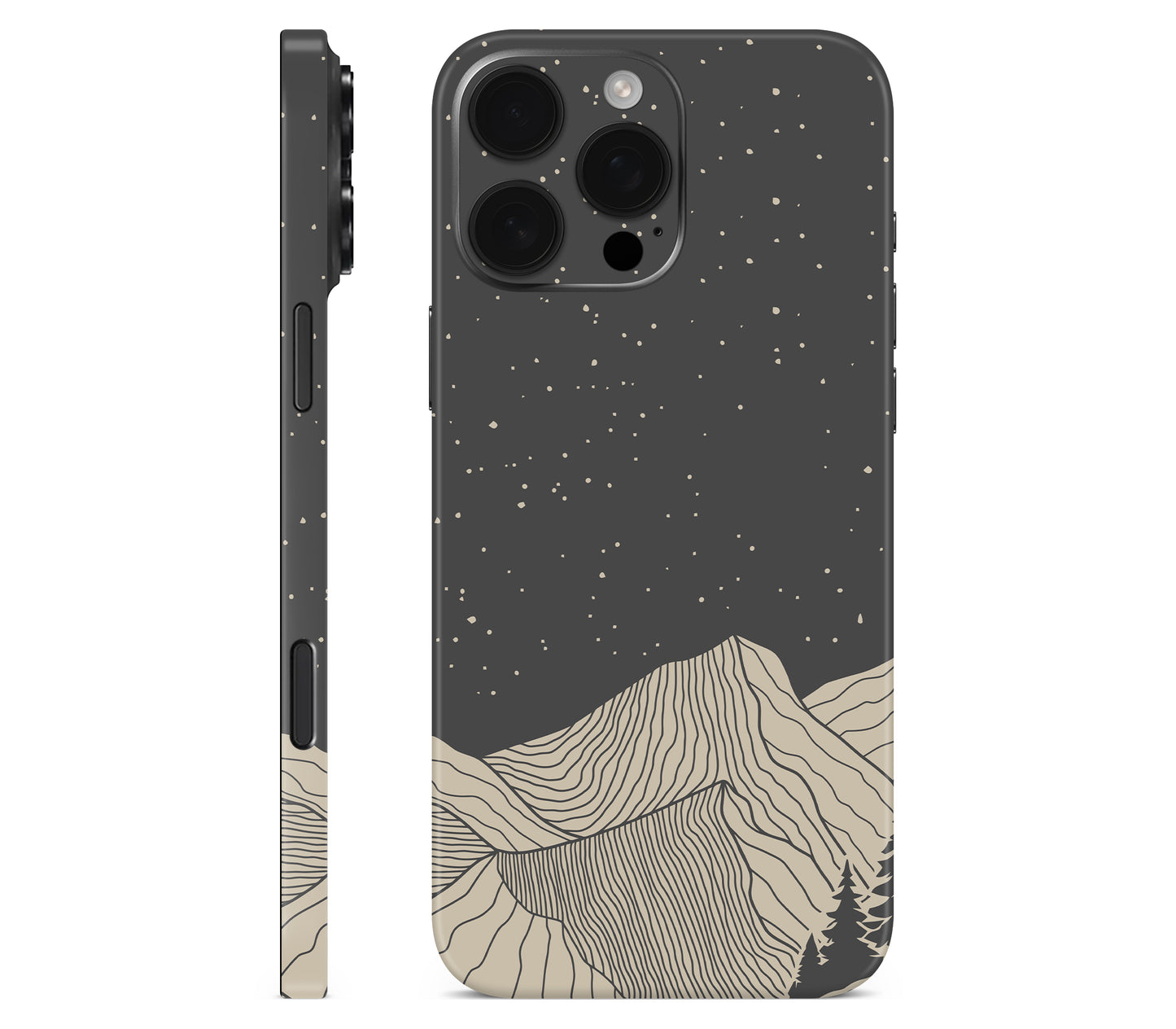 iPhone 16 Pro skin, Nightline, full wrap without logo cutout