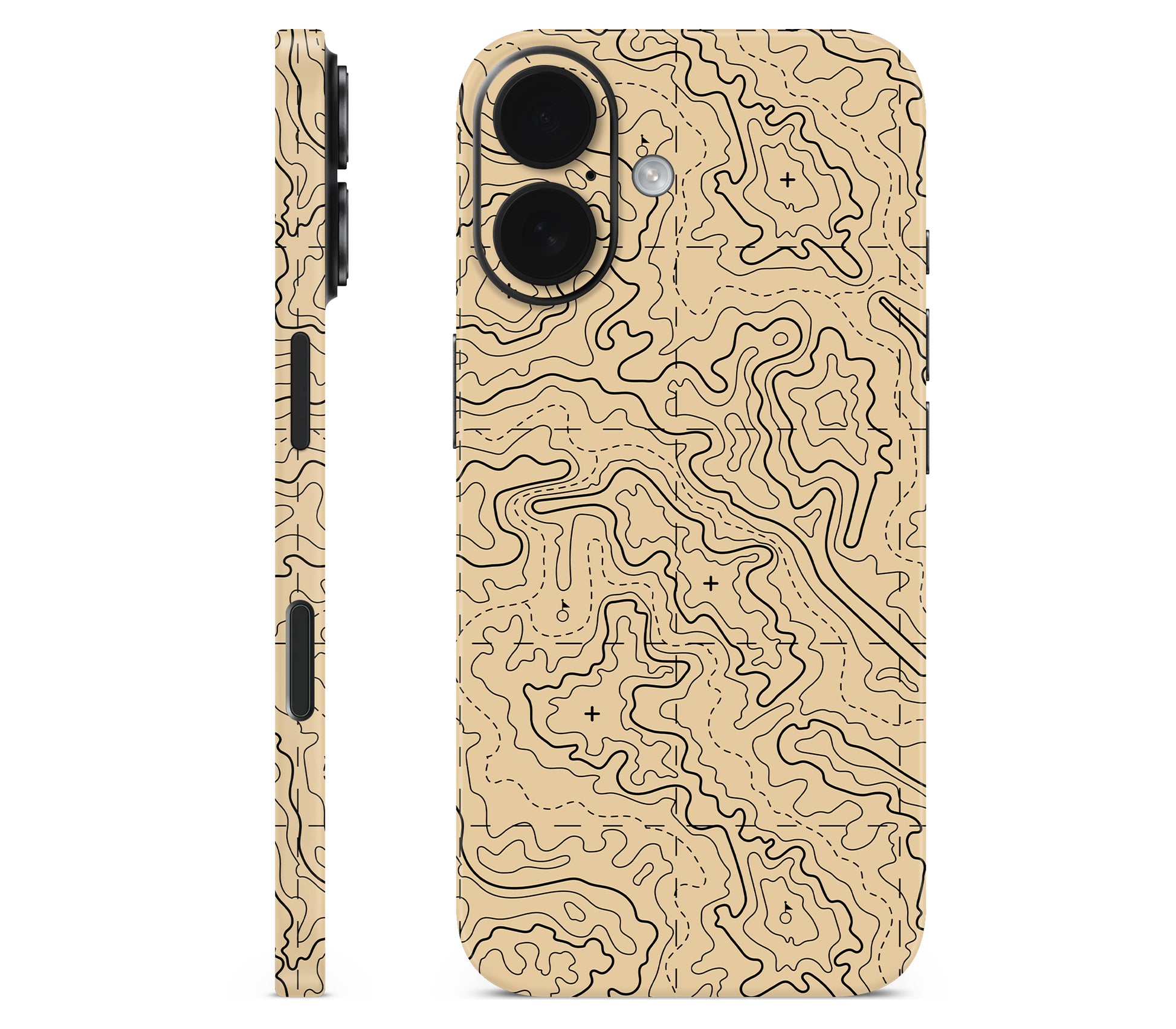 iPhone 16 Plus skin, Lockdown (Sandline), full wrap without logo cutout