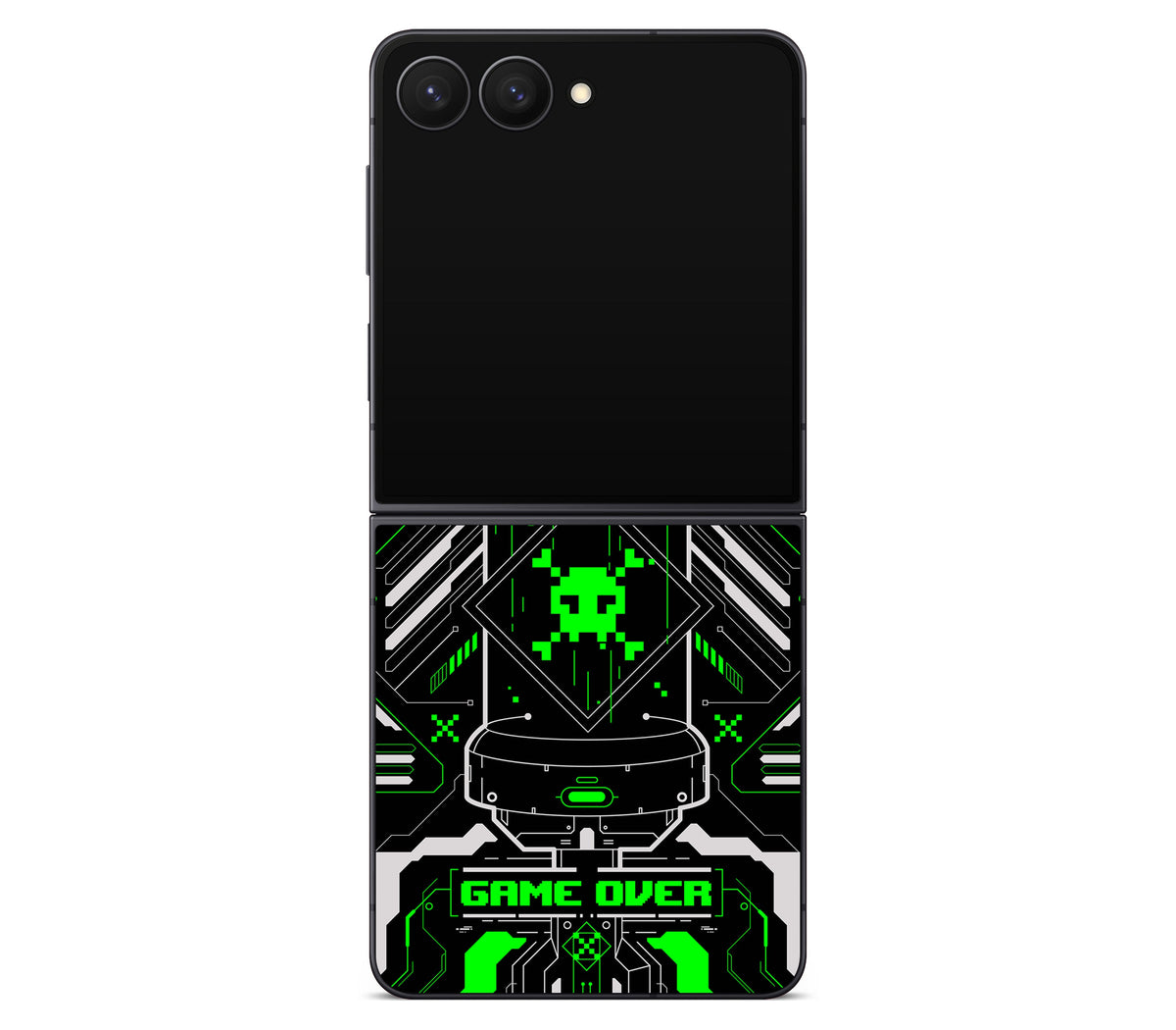 Galaxy Z Flip 8 skin, Fatal Error (Acid), back skin