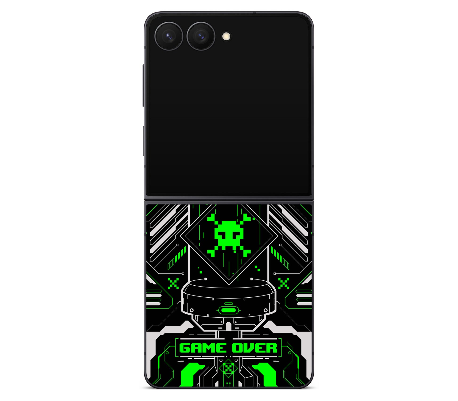 Galaxy Z Flip 8 skin, Fatal Error (Acid), back skin