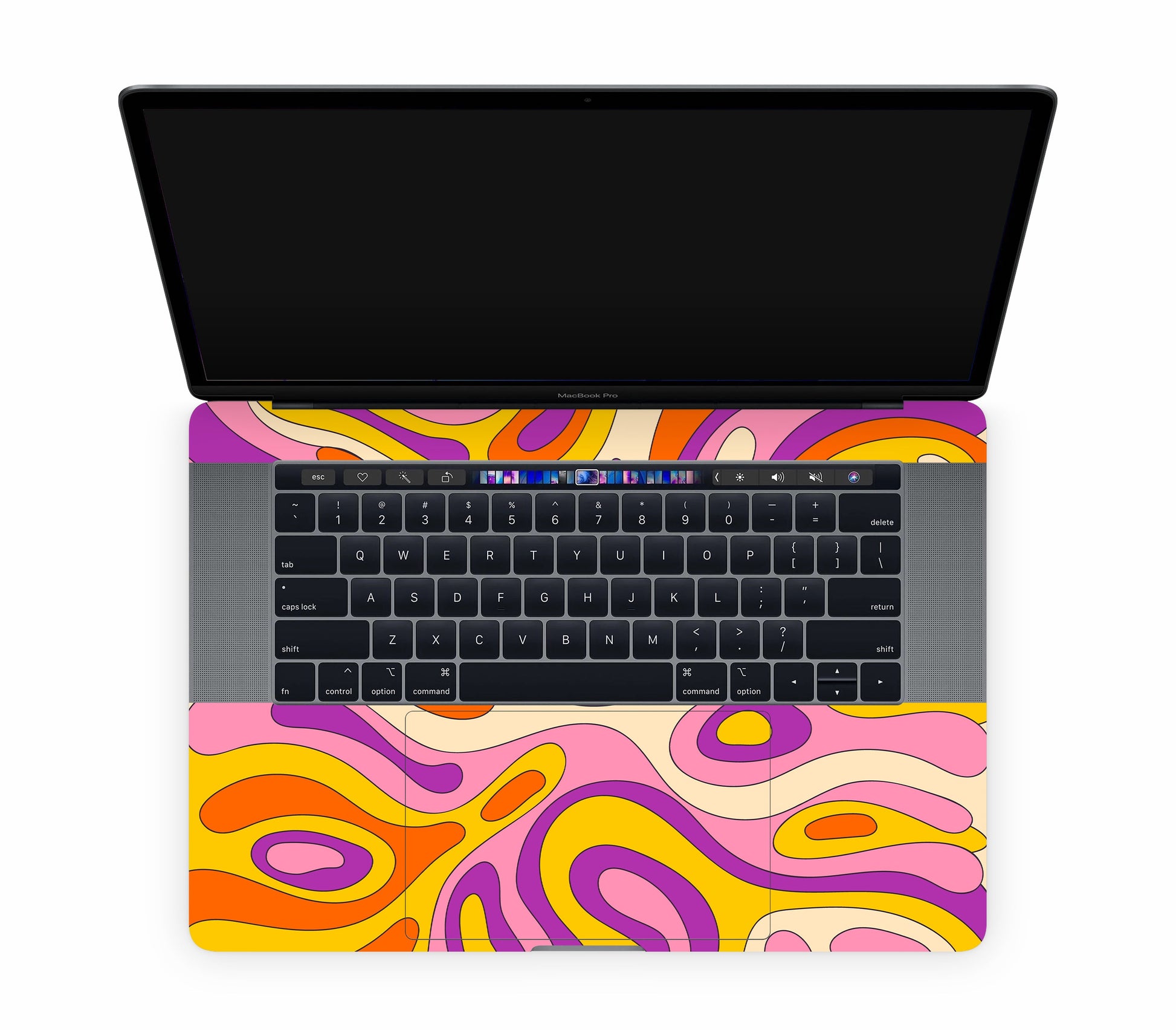 MacBook Pro 15" (2019, Touch Bar) skin, Psycho Vortex, inside skin
