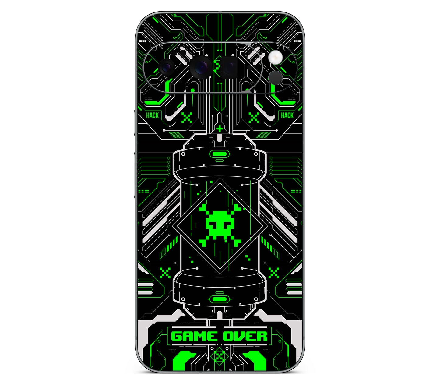 Google Pixel 11 Pro XL skin, Fatal Error (Acid), back skin
