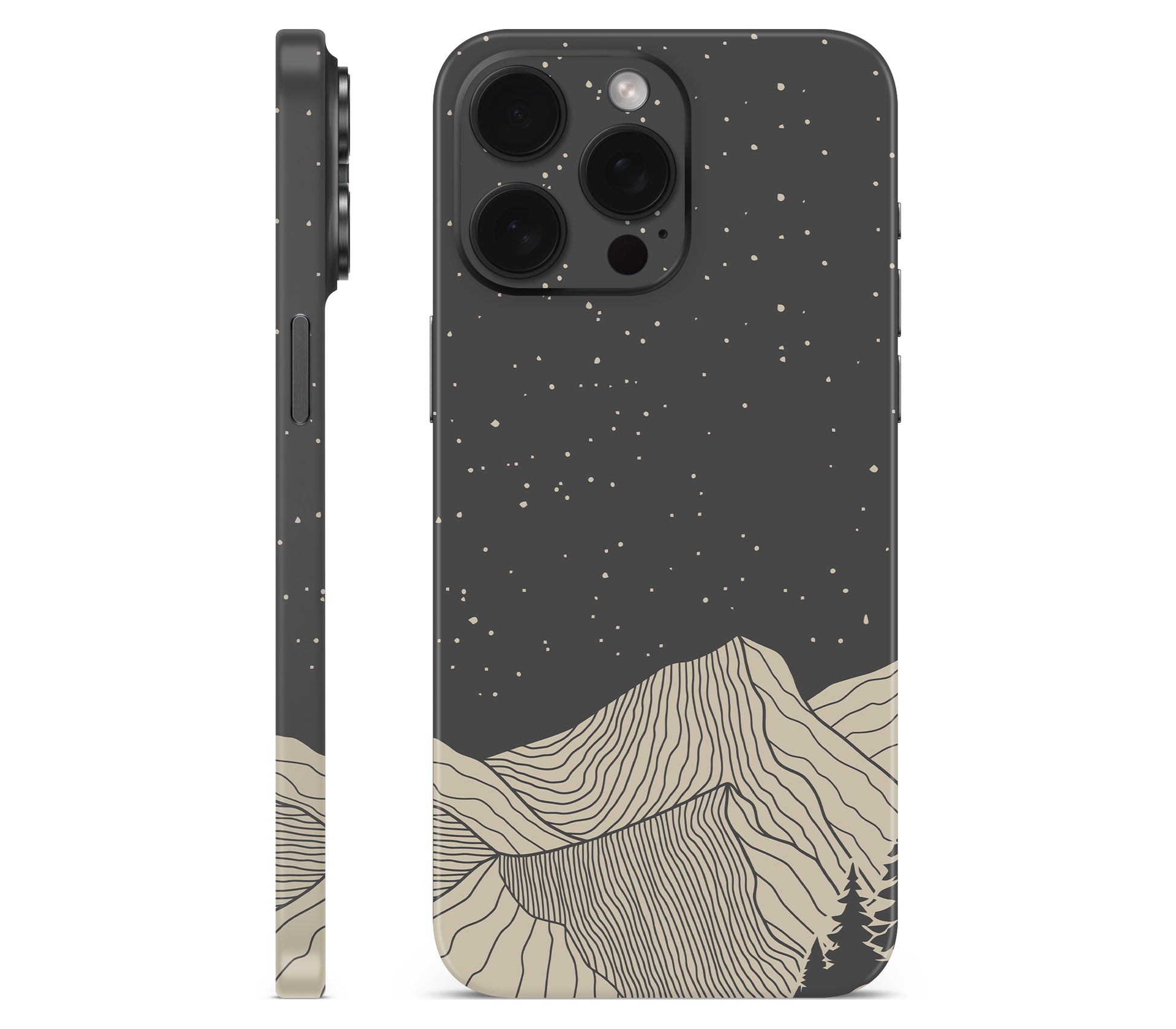 iPhone 15 Pro Max skin, Nightline, full wrap without logo cutout