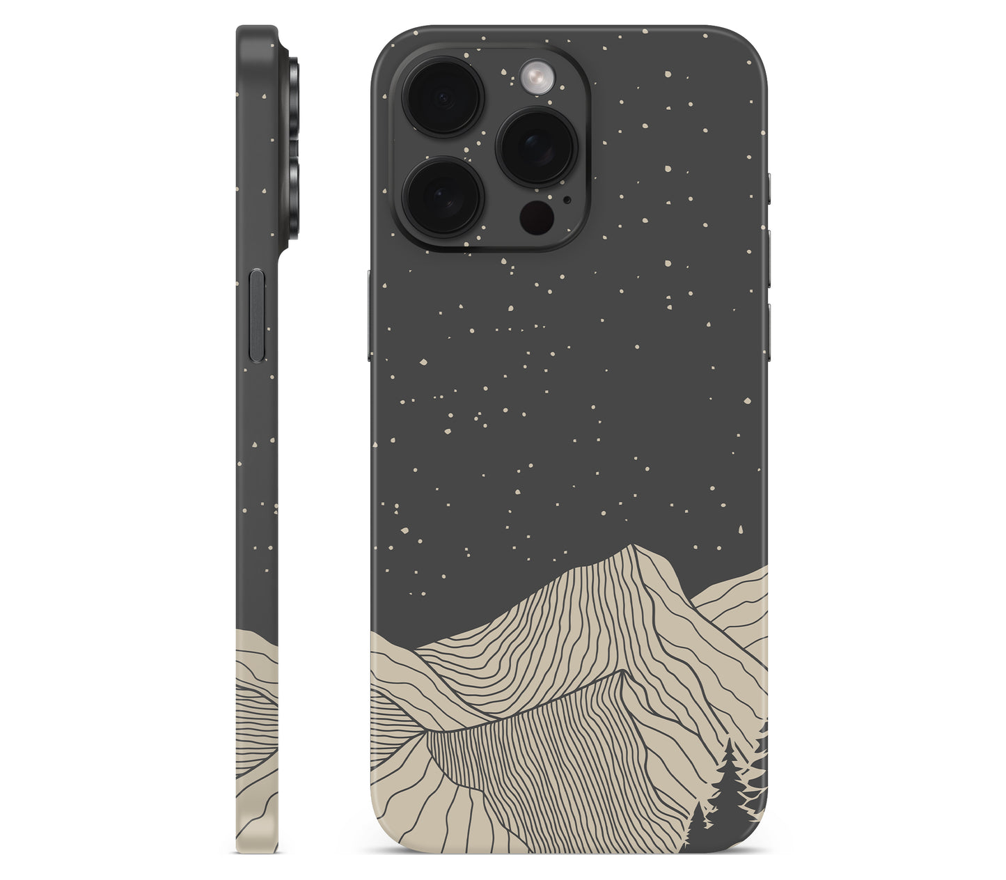 iPhone 15 Pro skin, Nightline, full wrap without logo cutout