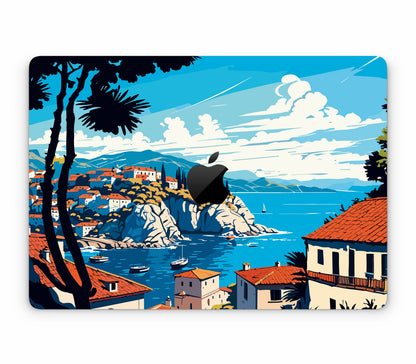 MacBook Pro 13" (2016-2019) Touch Bar skin, Coastal Clouds, top skin with logo cutout