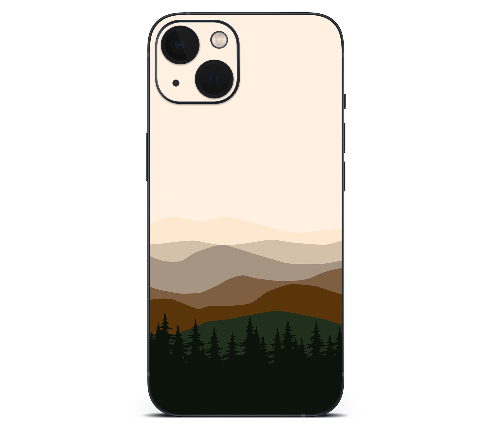 iPhone 13 skin, Sierra Dusk, back skin without logo cutout